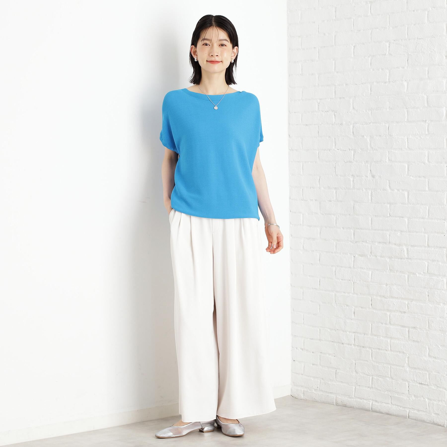 THE SHOP TK「【6色展開】さらさらフレンチニット【毛玉になりにくい/洗濯機OK】」|ニット・セーター|
