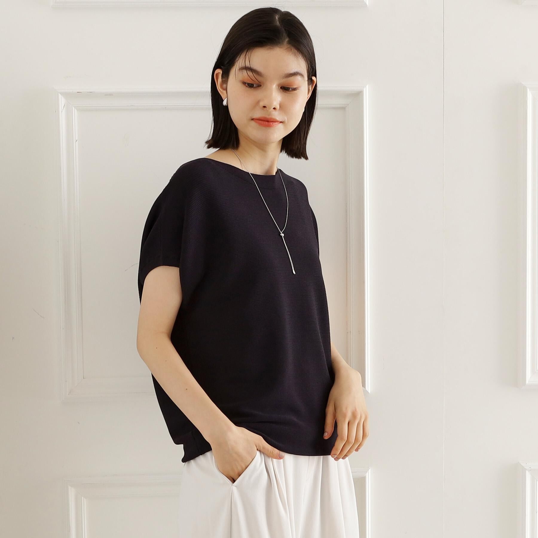 THE SHOP TK「【6色展開】さらさらフレンチニット【毛玉になりにくい/洗濯機OK】」|ニット・セーター|