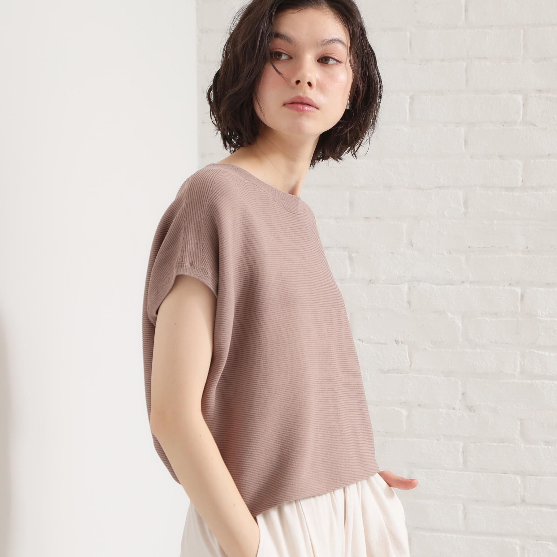 THE SHOP TK「【6色展開】さらさらフレンチニット【毛玉になりにくい/洗濯機OK】」|ニット・セーター|