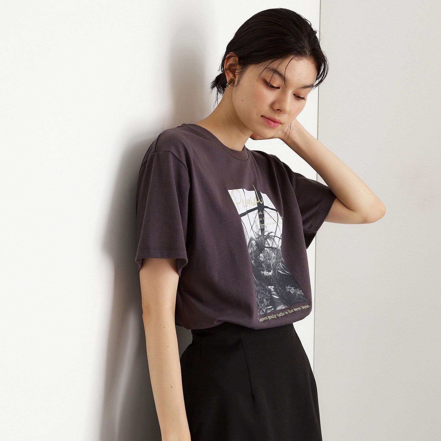 THE SHOP TK「カレッジ＆フォトプリントTシャツ【洗濯機OK】」|Tシャツ・カットソー|