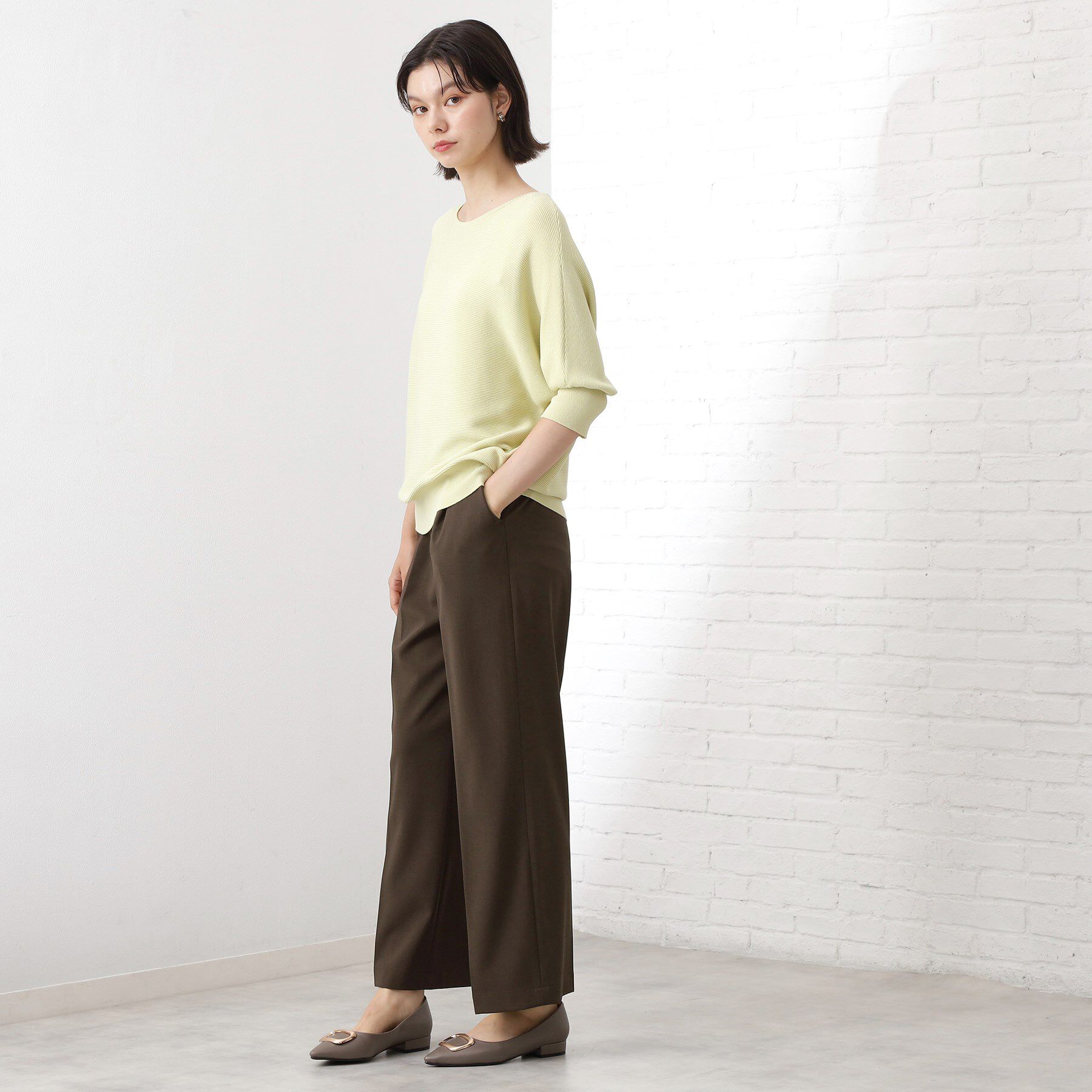 THE SHOP TK「【美脚見え】タックワイドパンツ【セットアップ可】」|その他|