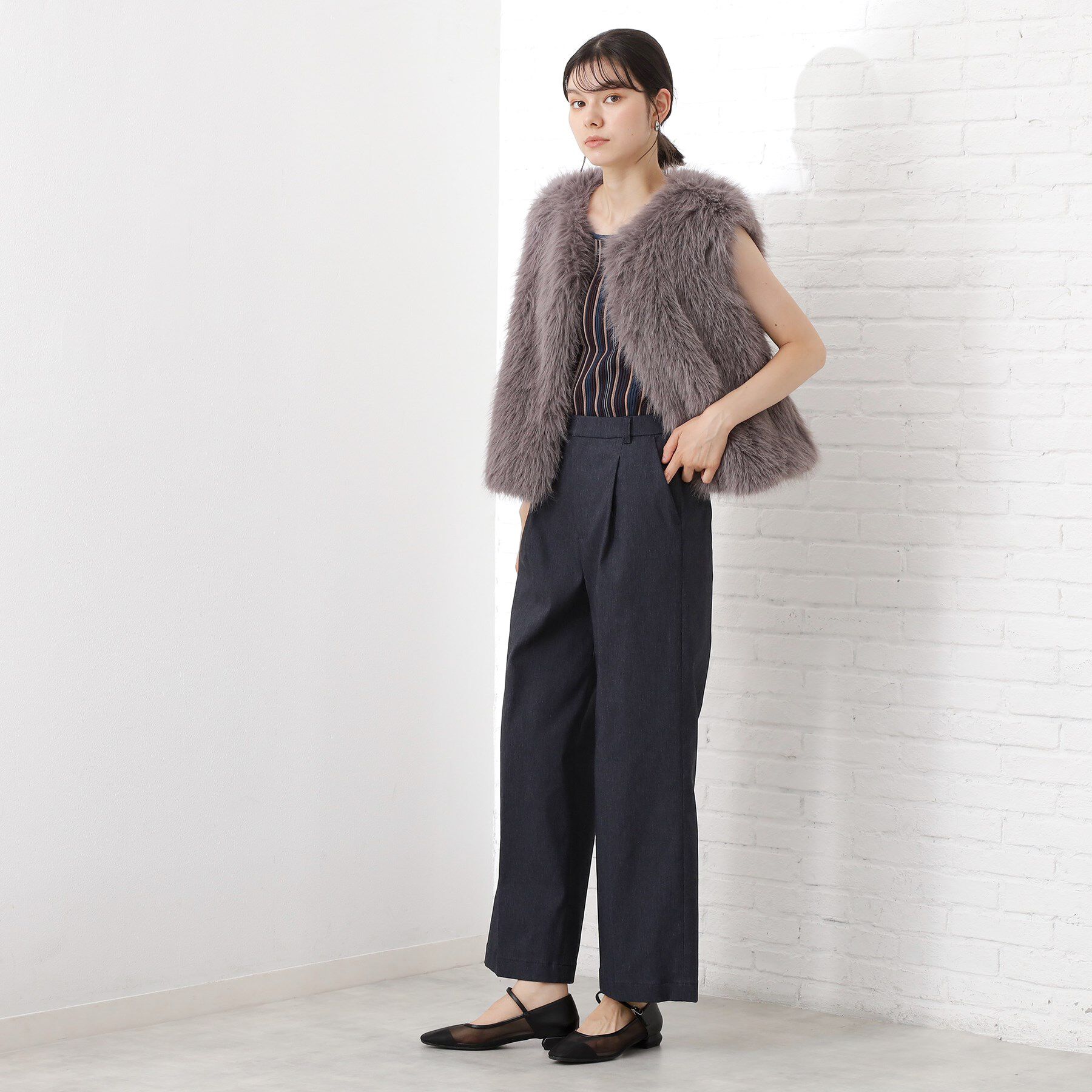 THE SHOP TK「【美脚見え】タックワイドパンツ【セットアップ可】」|その他|