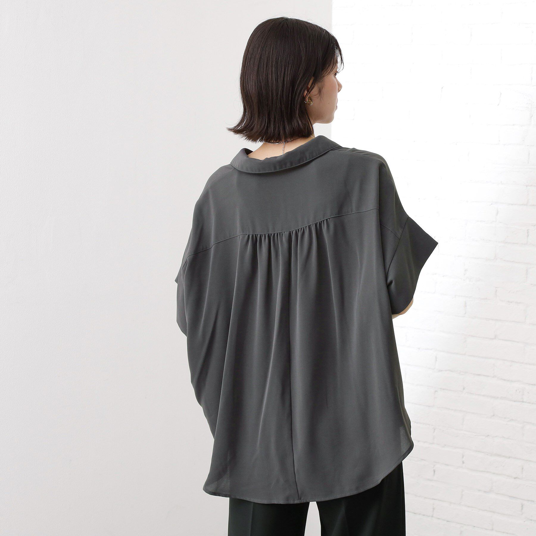 THE SHOP TK「【インしなくても決まる】スキッパーシャツ/接触冷感/防シワ/速乾」|シャツ・ブラウス|