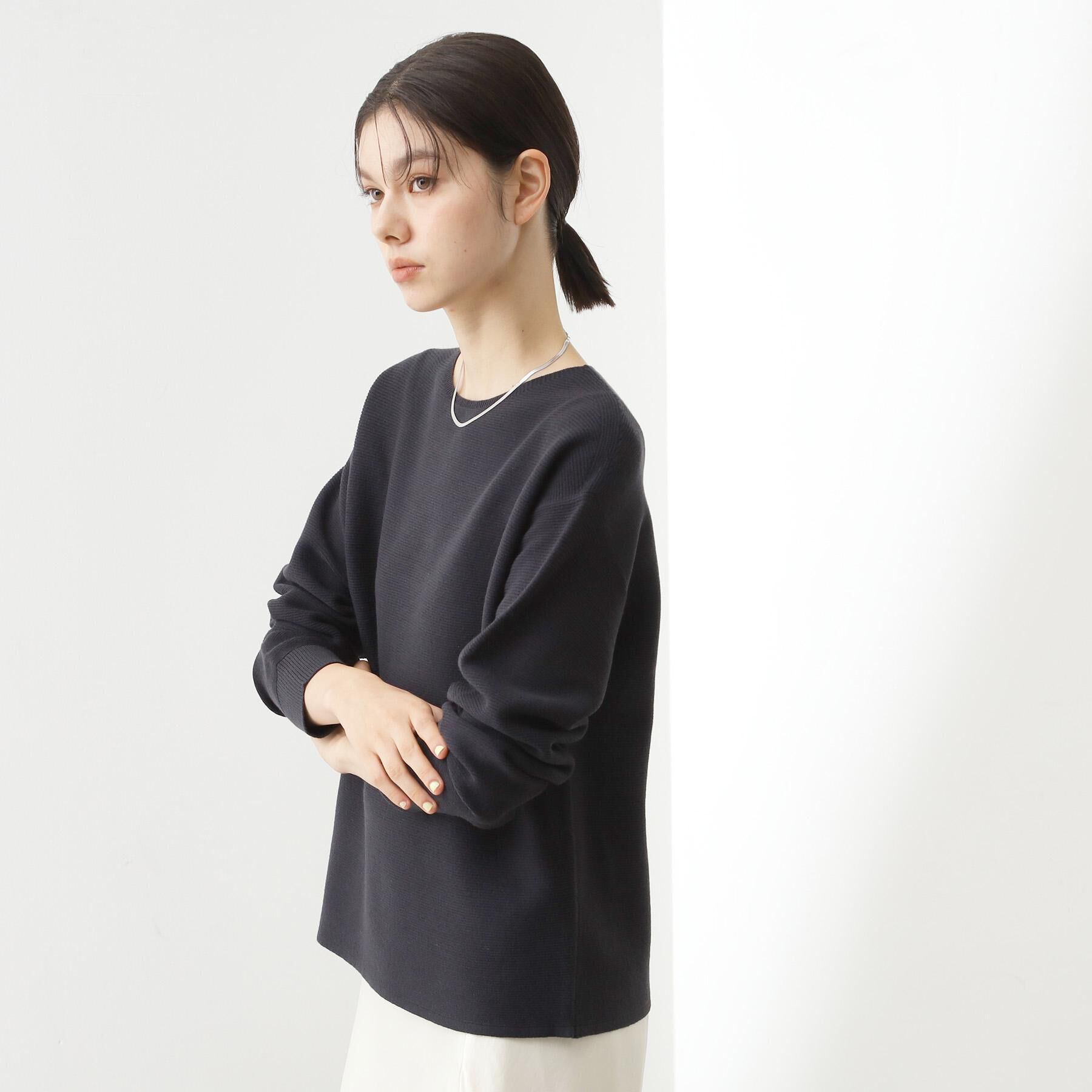 THE SHOP TK「【S-XLサイズ/選べる7色】どこから見ても美しい ガーターニット/毛玉になりにくい/洗濯機OK」|ニット・セーター|
