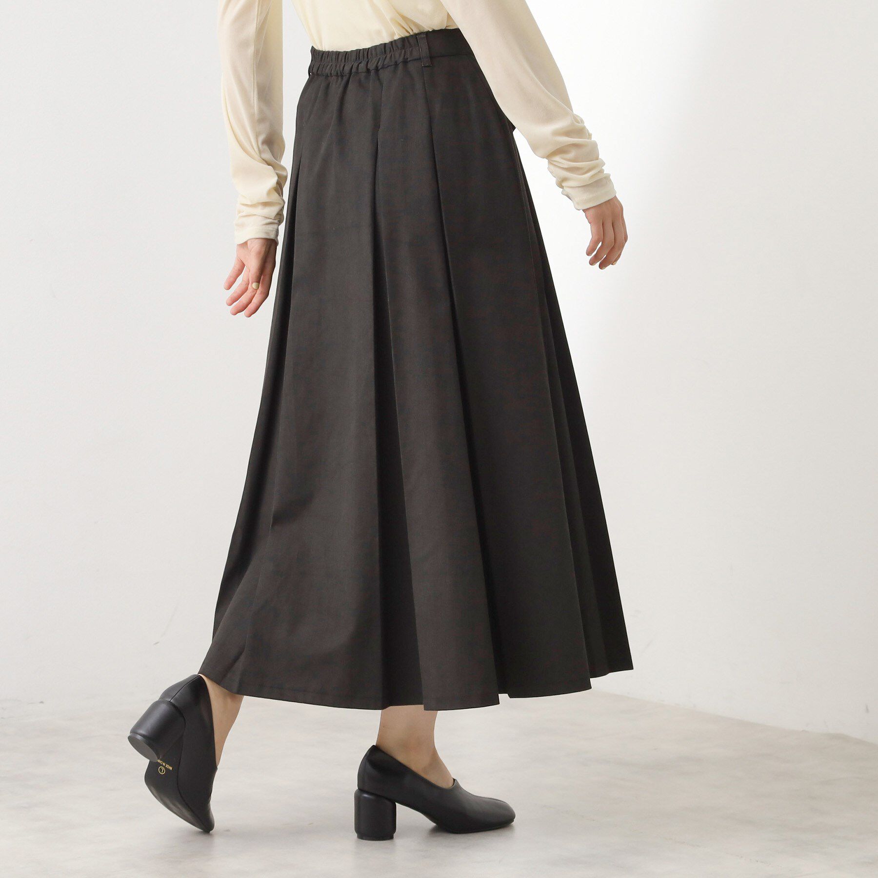 THE SHOP TK「フラップタックスカート【洗える】」|スカート|