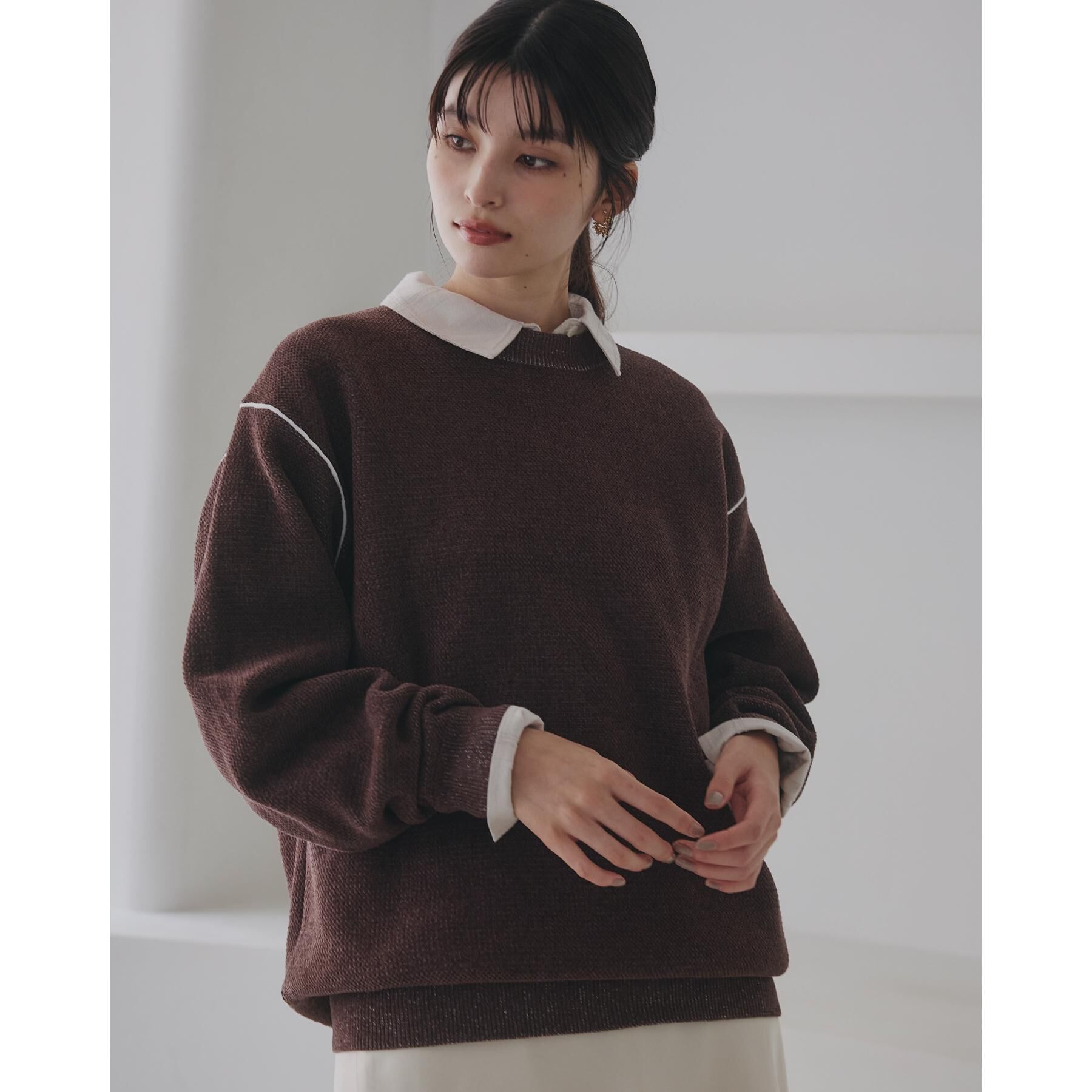 THE SHOP TK「【大人の上品カジュアルを叶える】ハグするニット 洗濯機OK／6色展開」|ニット・セーター|