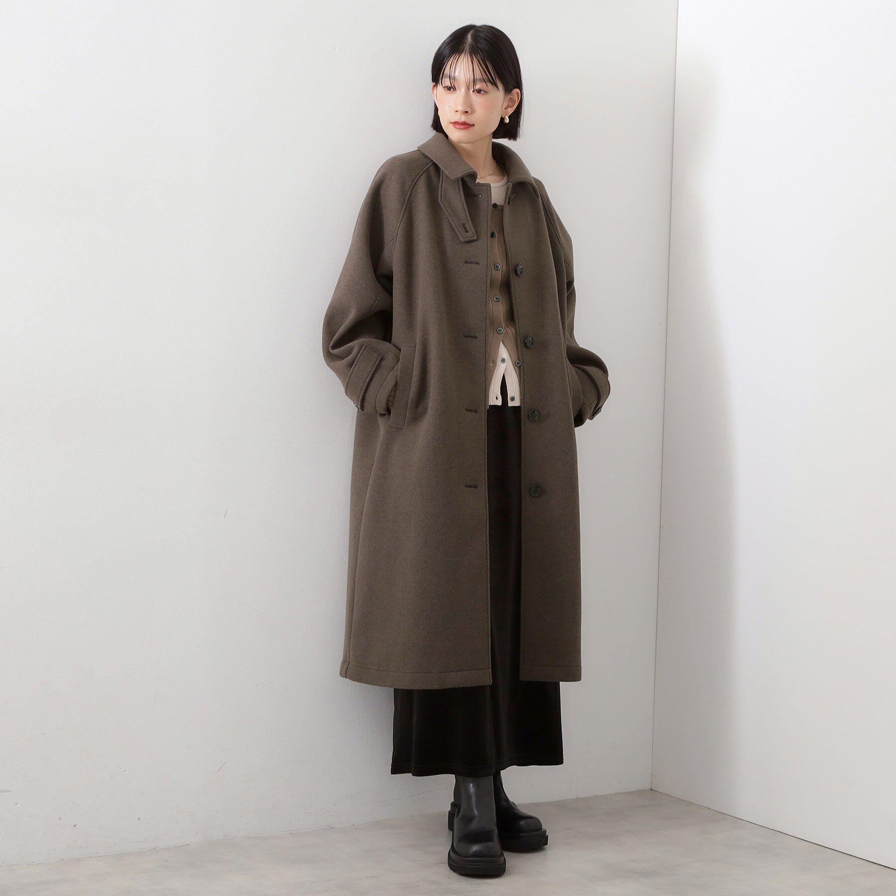 THE SHOP TK「ジャージメルトンスタンドカラーコート」|その他|