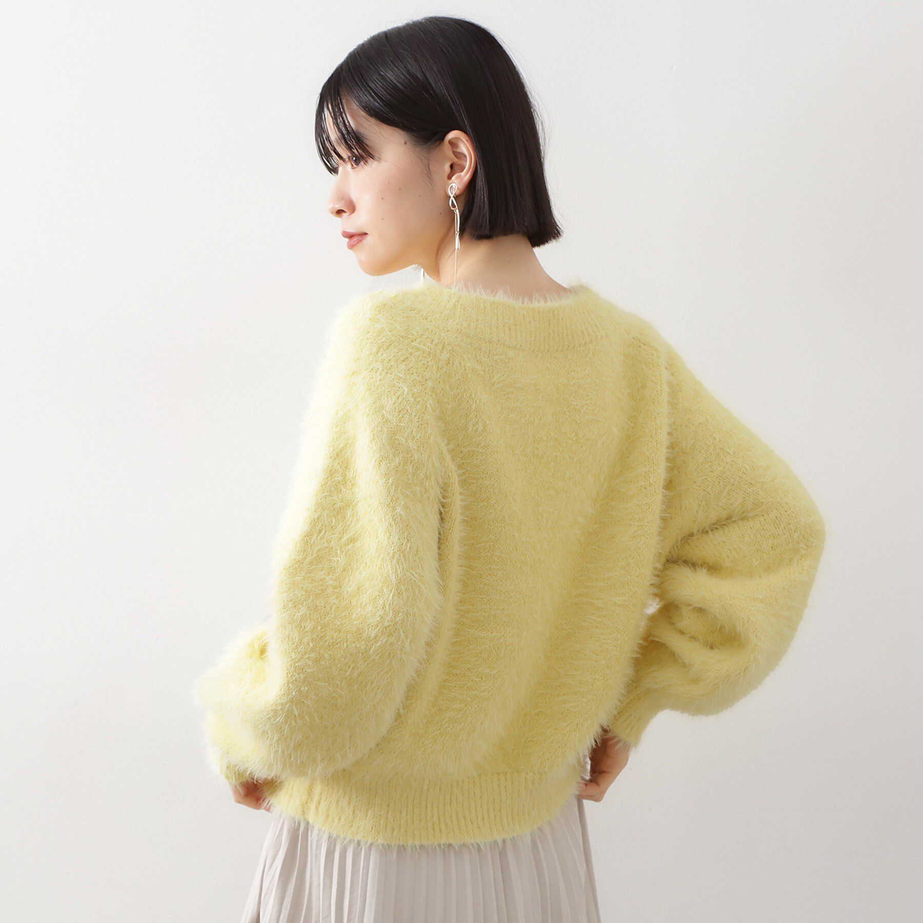 THE SHOP TK「着るたびときめく ふんわりフェザーシャギーニット」|ニット・セーター|