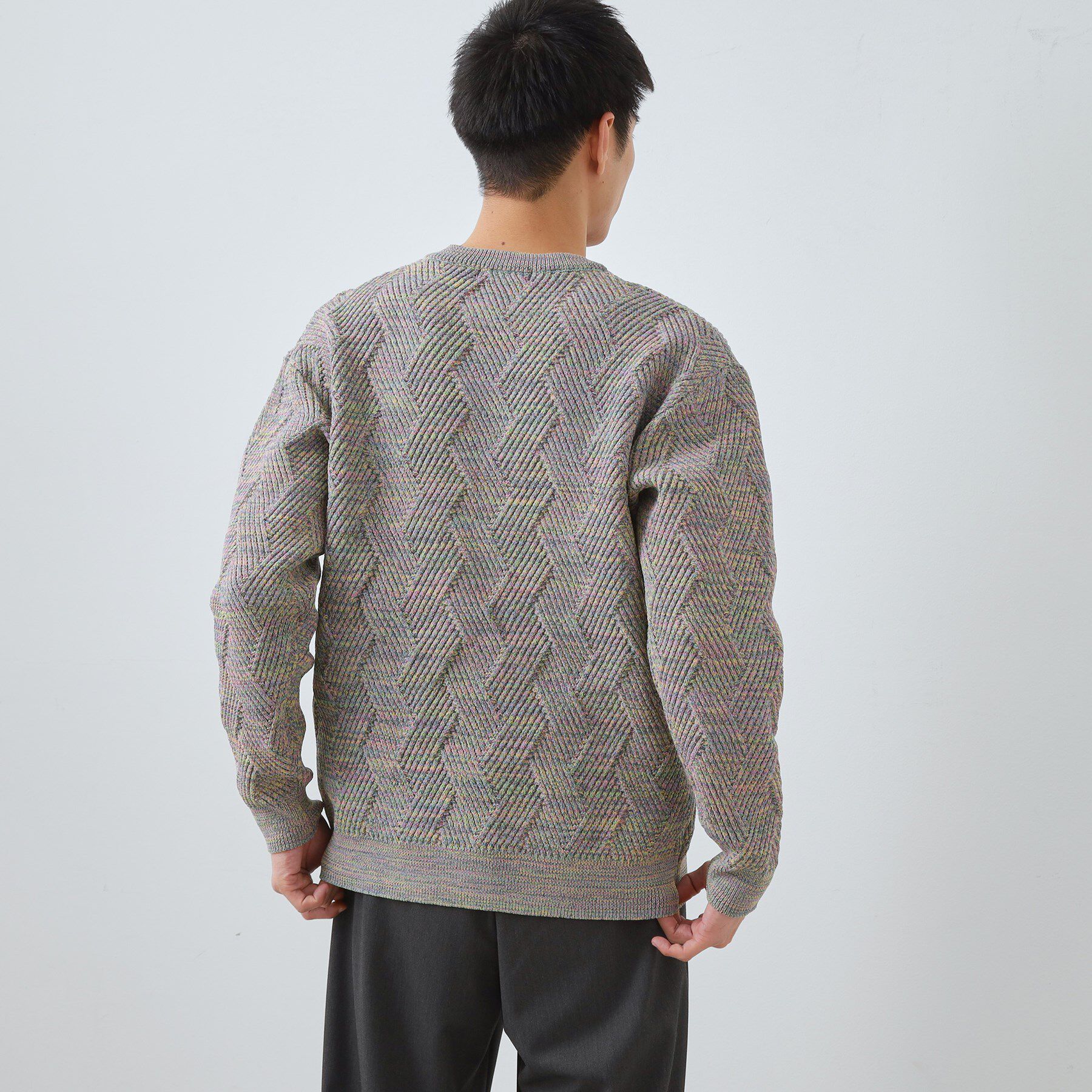 THE SHOP TK「【頑張りすぎないオシャレ】ミックスヤーンニット　洗濯機OK／軽量」|ニット・セーター|