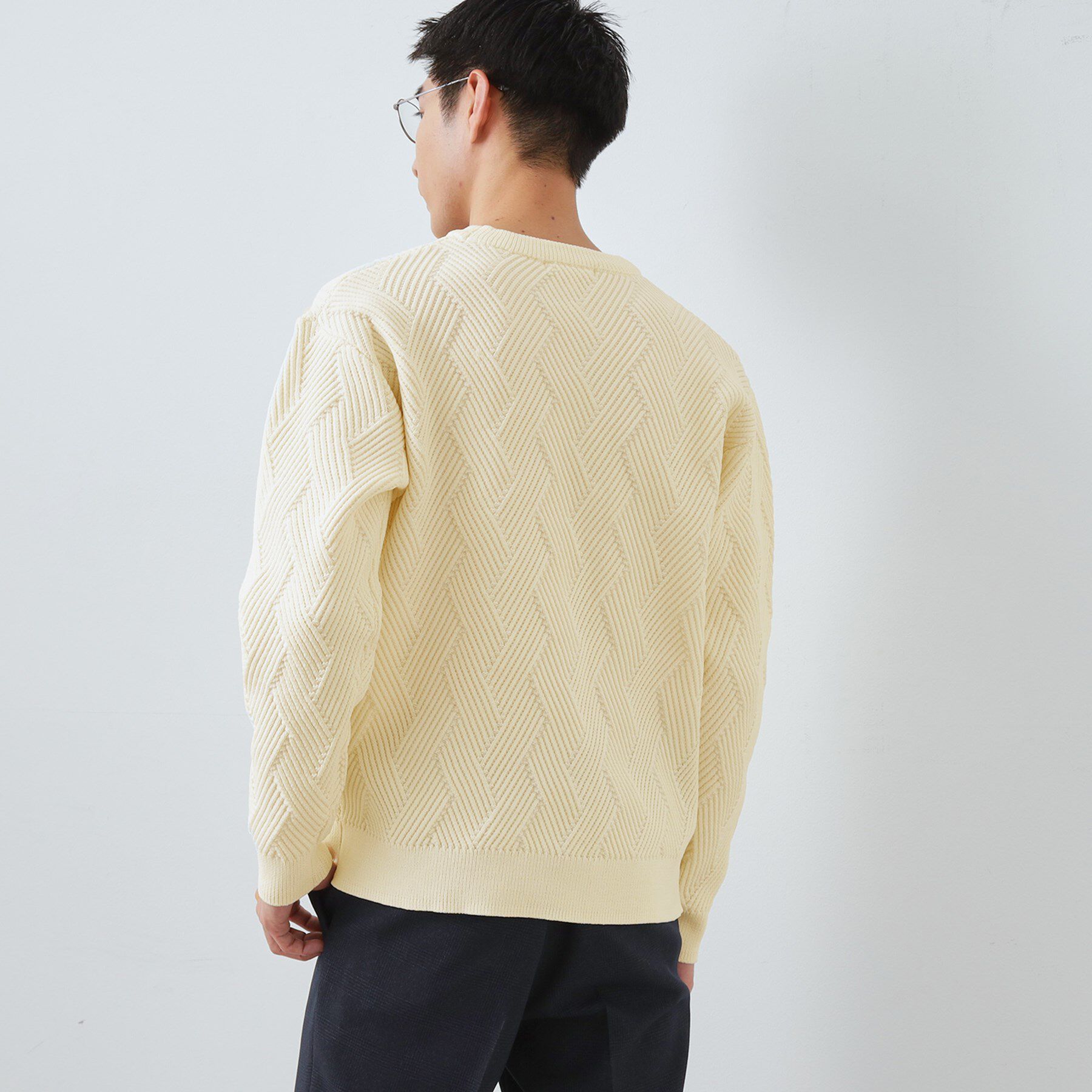 THE SHOP TK「【頑張りすぎないオシャレ】ミックスヤーンニット　洗濯機OK／軽量」|ニット・セーター|