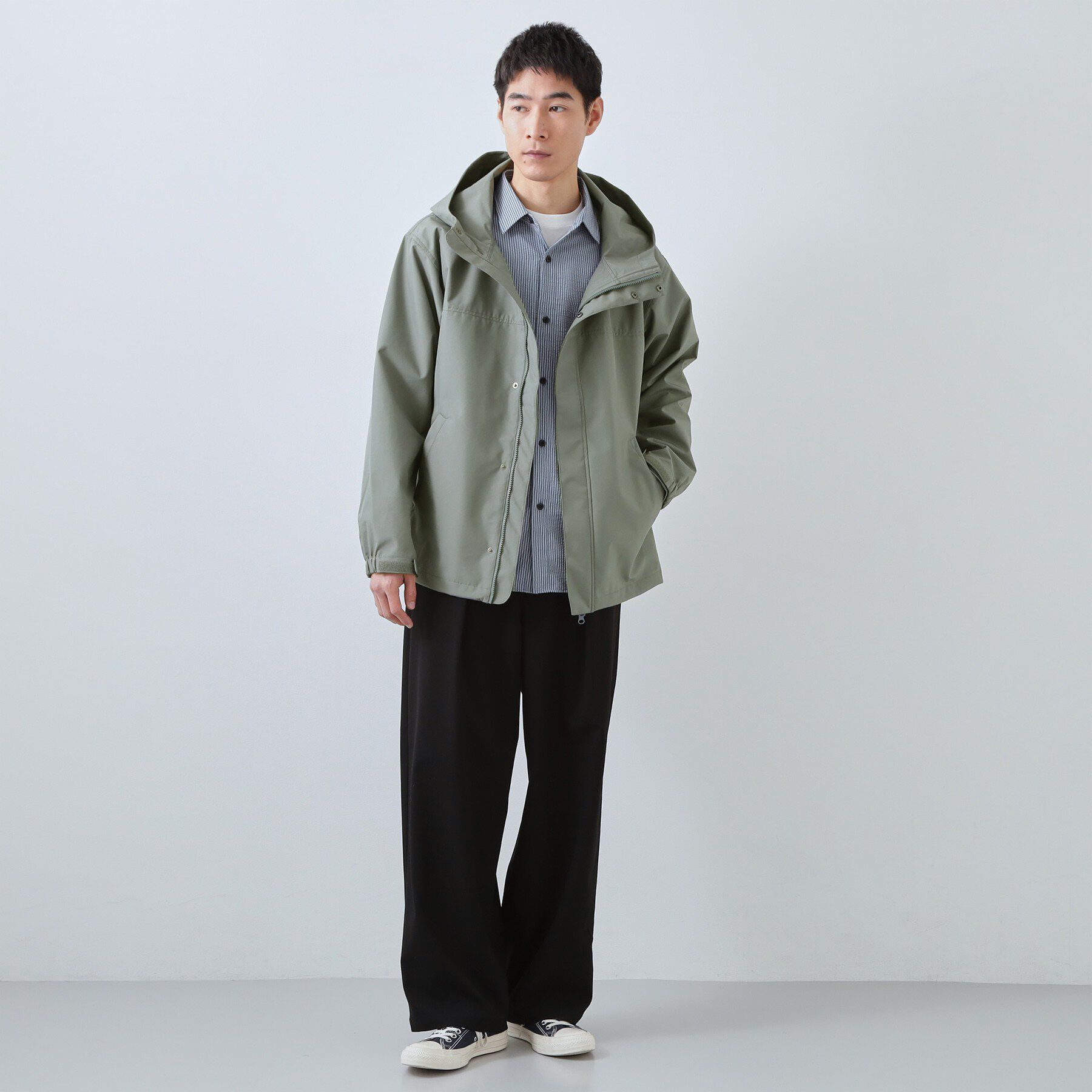 THE SHOP TK「【季節の変わり目に最適】ナイロンマウンテンパーカ  防風/洗濯機OK」|ブルゾン・スタジャン|