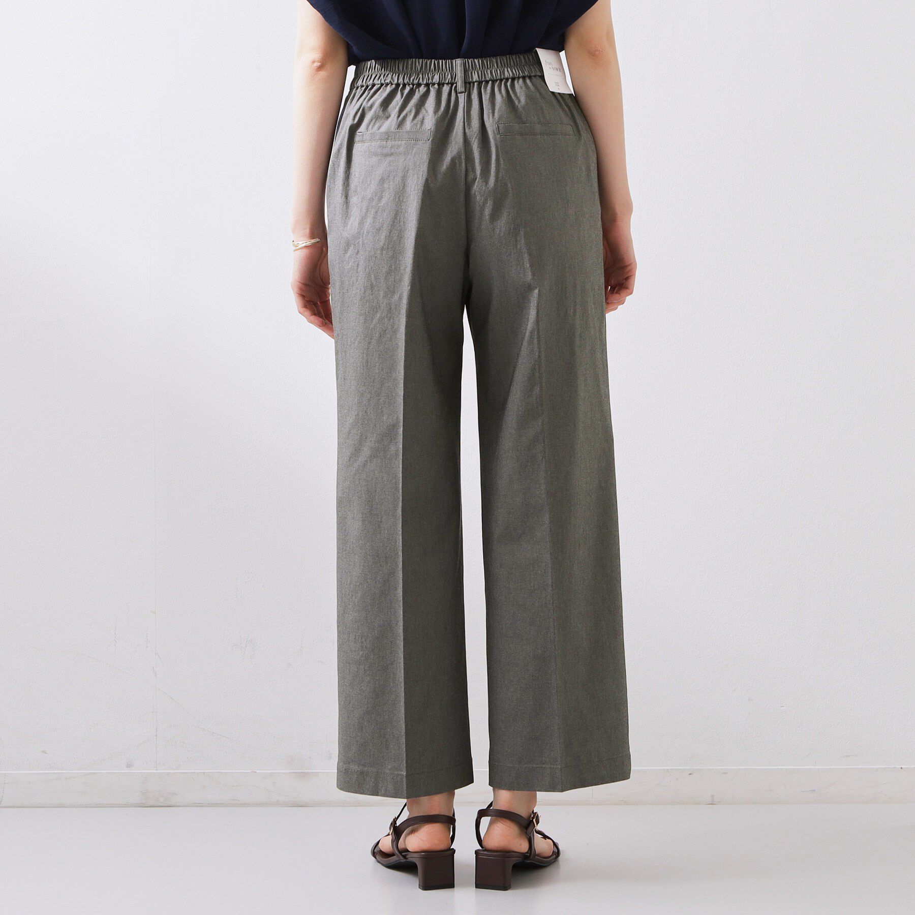 THE SHOP TK「【XS-XL/着丈選べる】心地よいストレッチワイドパンツ」|その他|