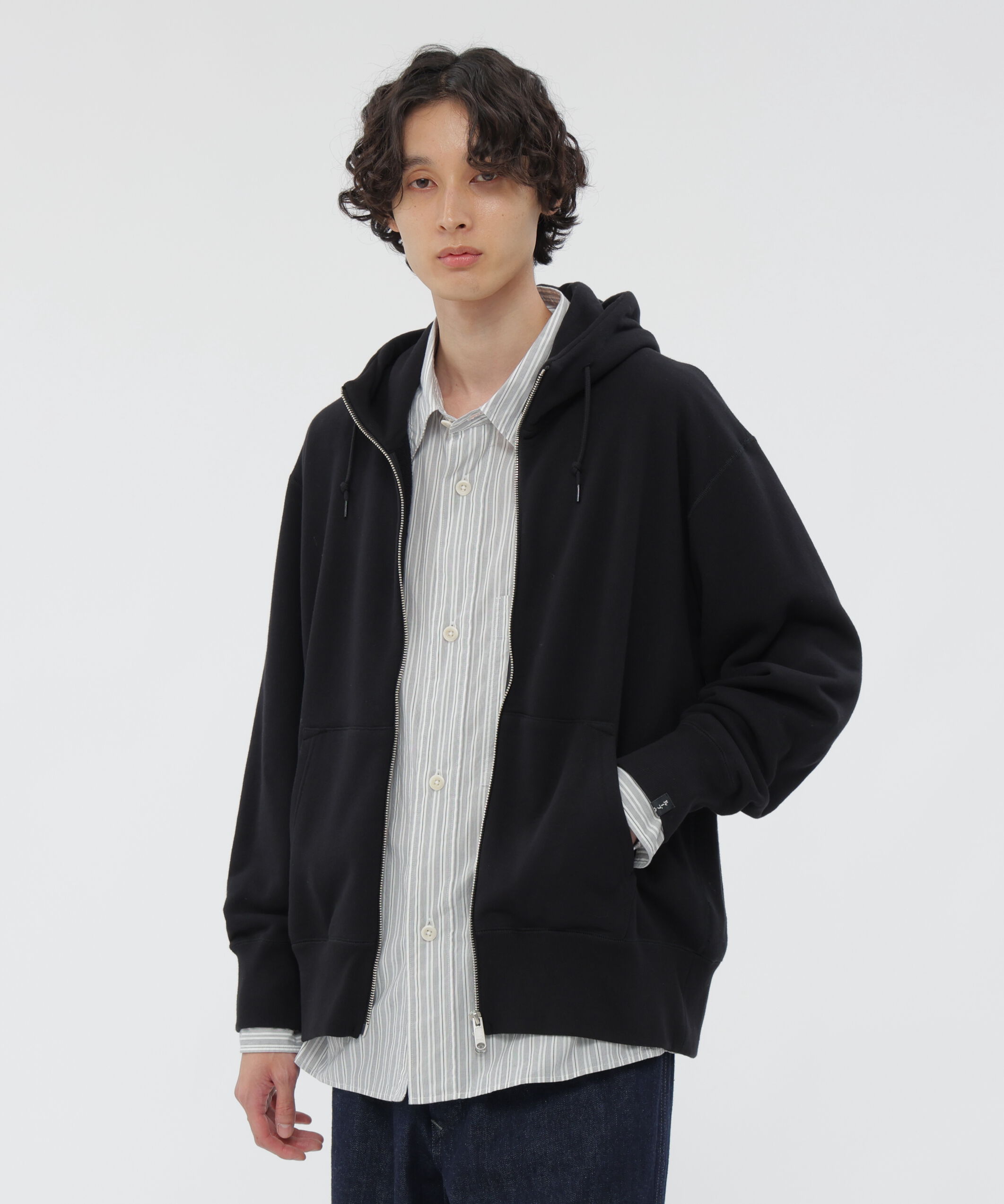 MHL.「LIGHT LOOPBACK COTTON TOP」|Tシャツ・カットソー|BLACK