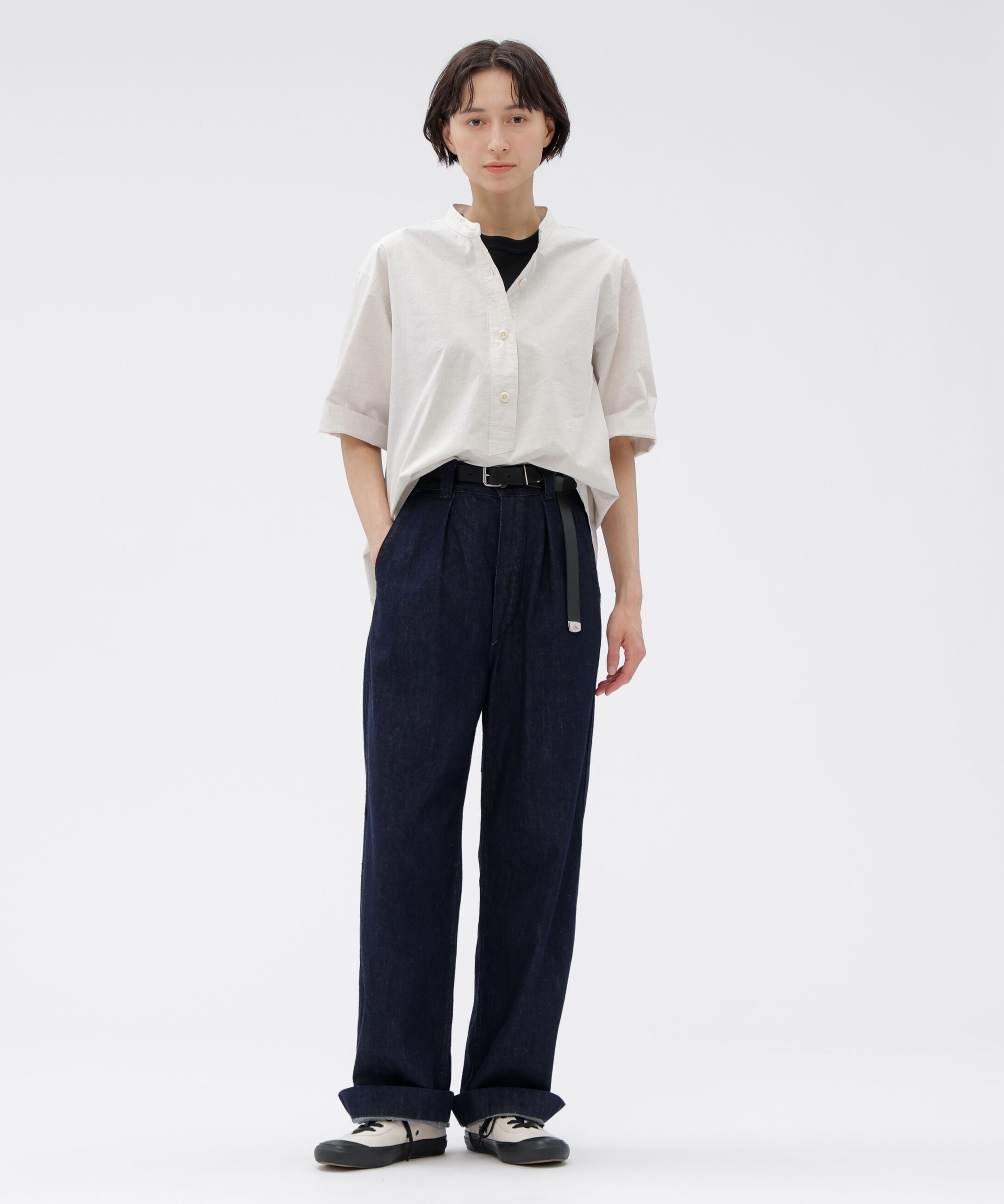 MHL.「HIGHCOUNT TOP DYED COTTON SHIRT」|シャツ・ブラウス|