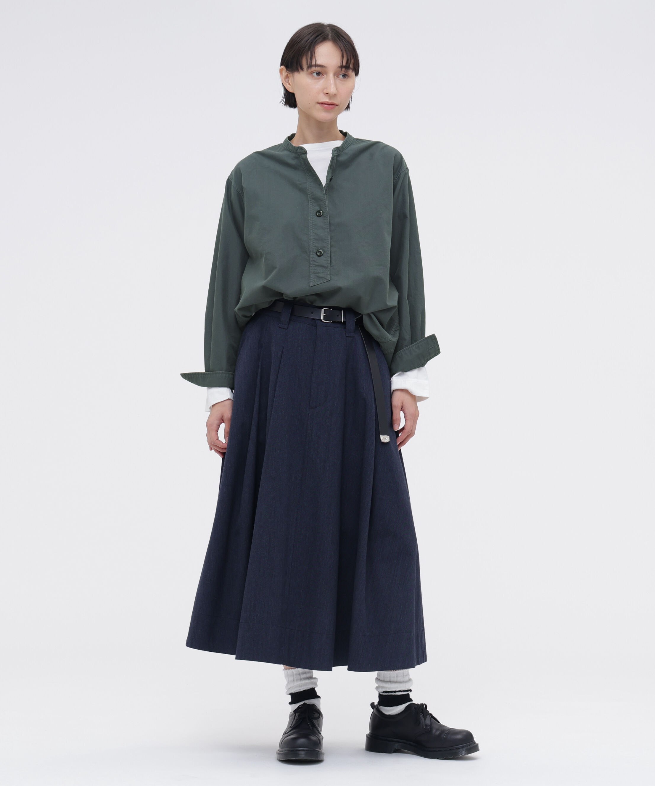 MHL.「WOOL COTTON TWILL SKIRT」|スカート|