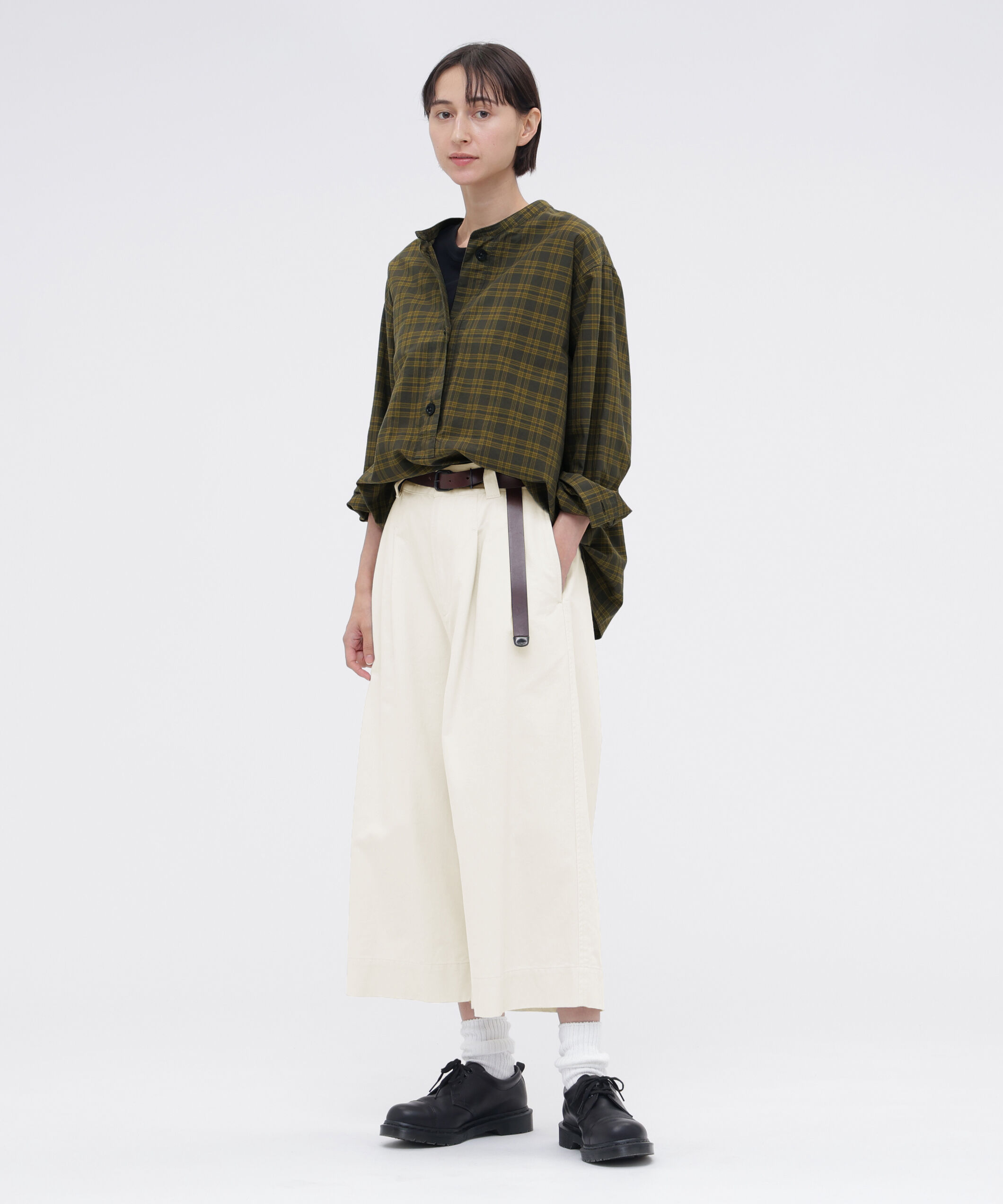 MHL.「TONAL COTTON CHECK SHIRT」|シャツ・ブラウス|