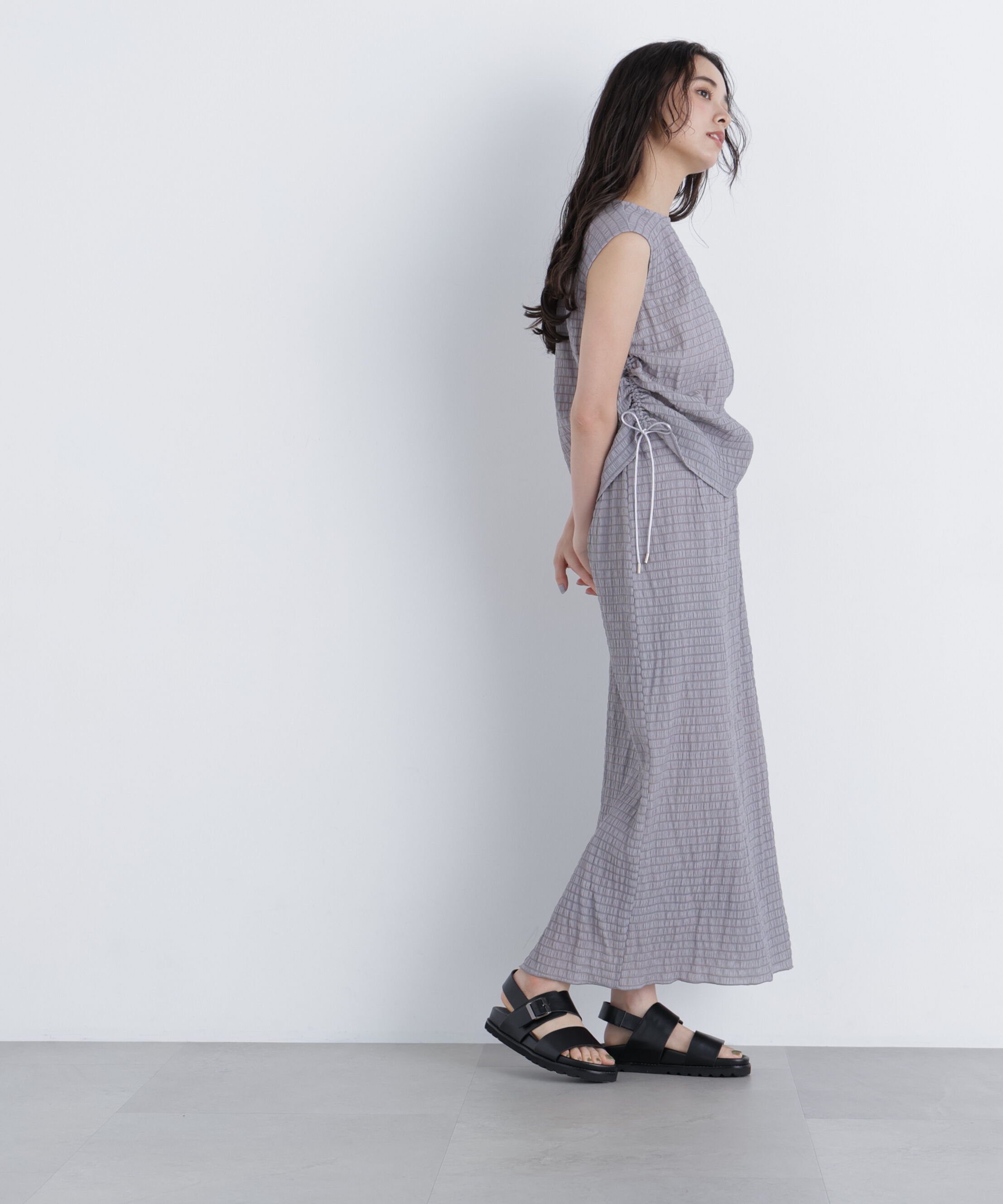  「〈N.〉シアーシャーリングセットアップ」|ワンピース|グレー