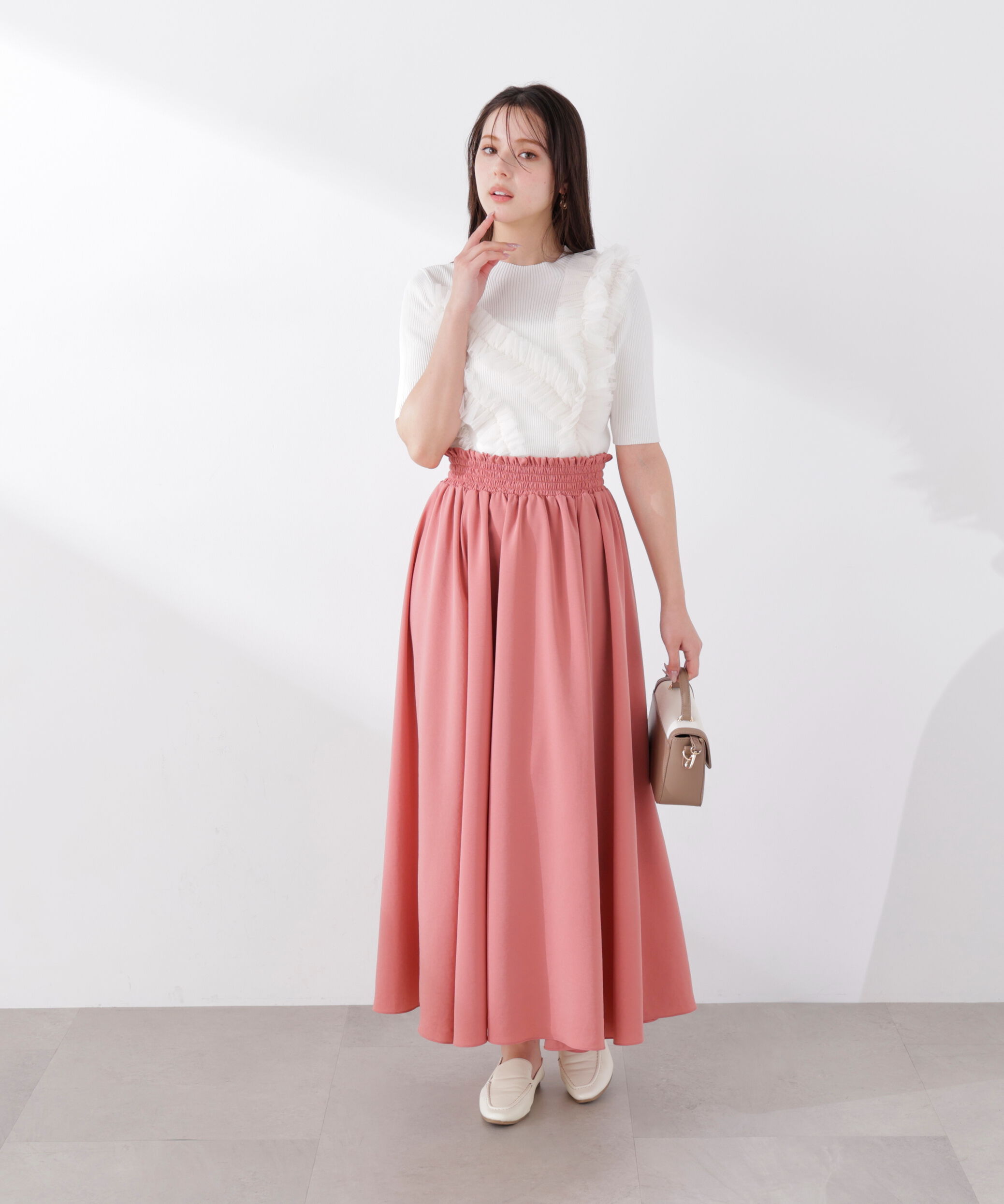 PROPORTION BODY DRESSING「ゴムシャーリングギャザースカート　26SS」|スカート|