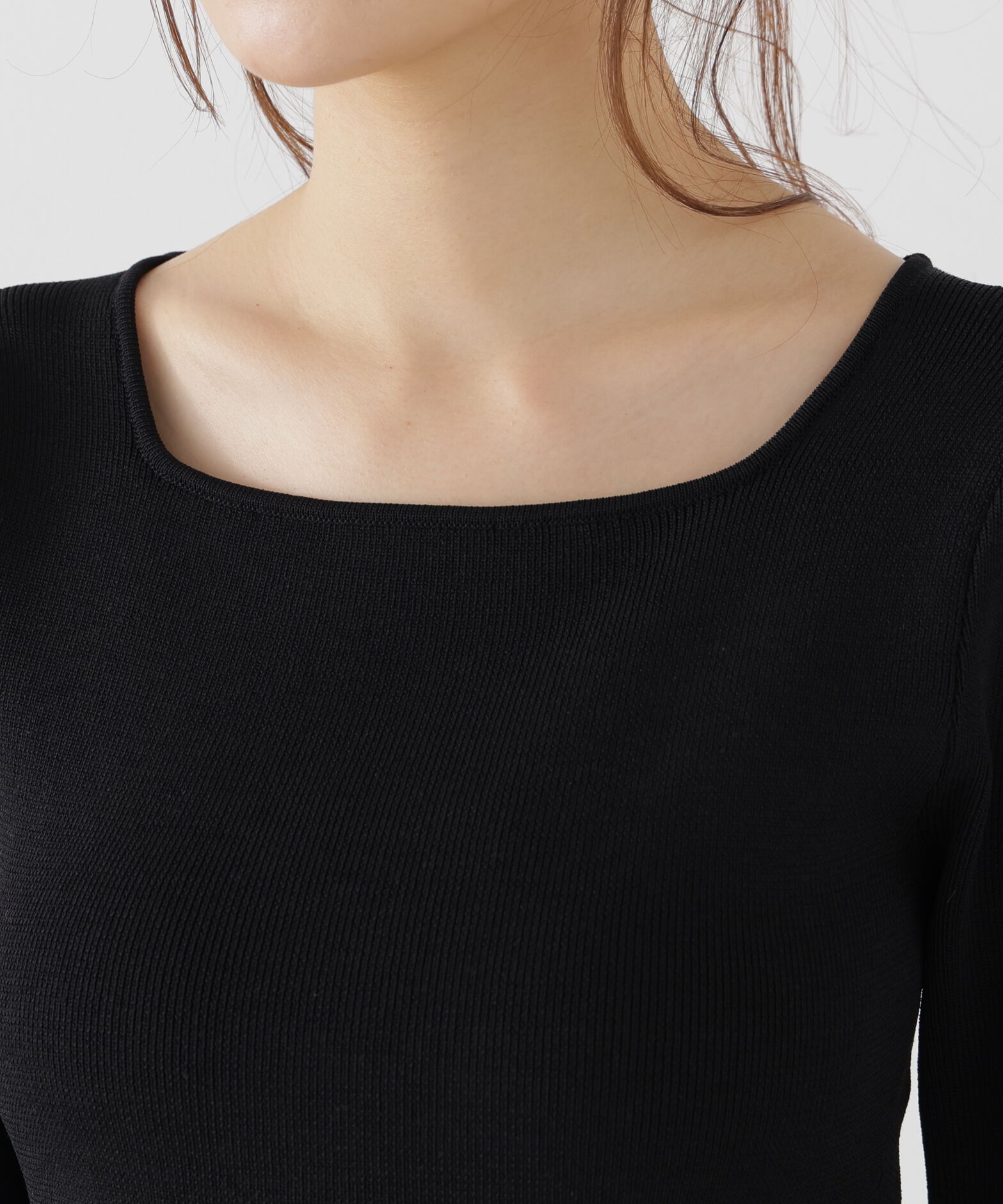 PROPORTION BODY DRESSING「＜一部追加生産予約＞レーストリムペプラムニット」|ニット・セーター|