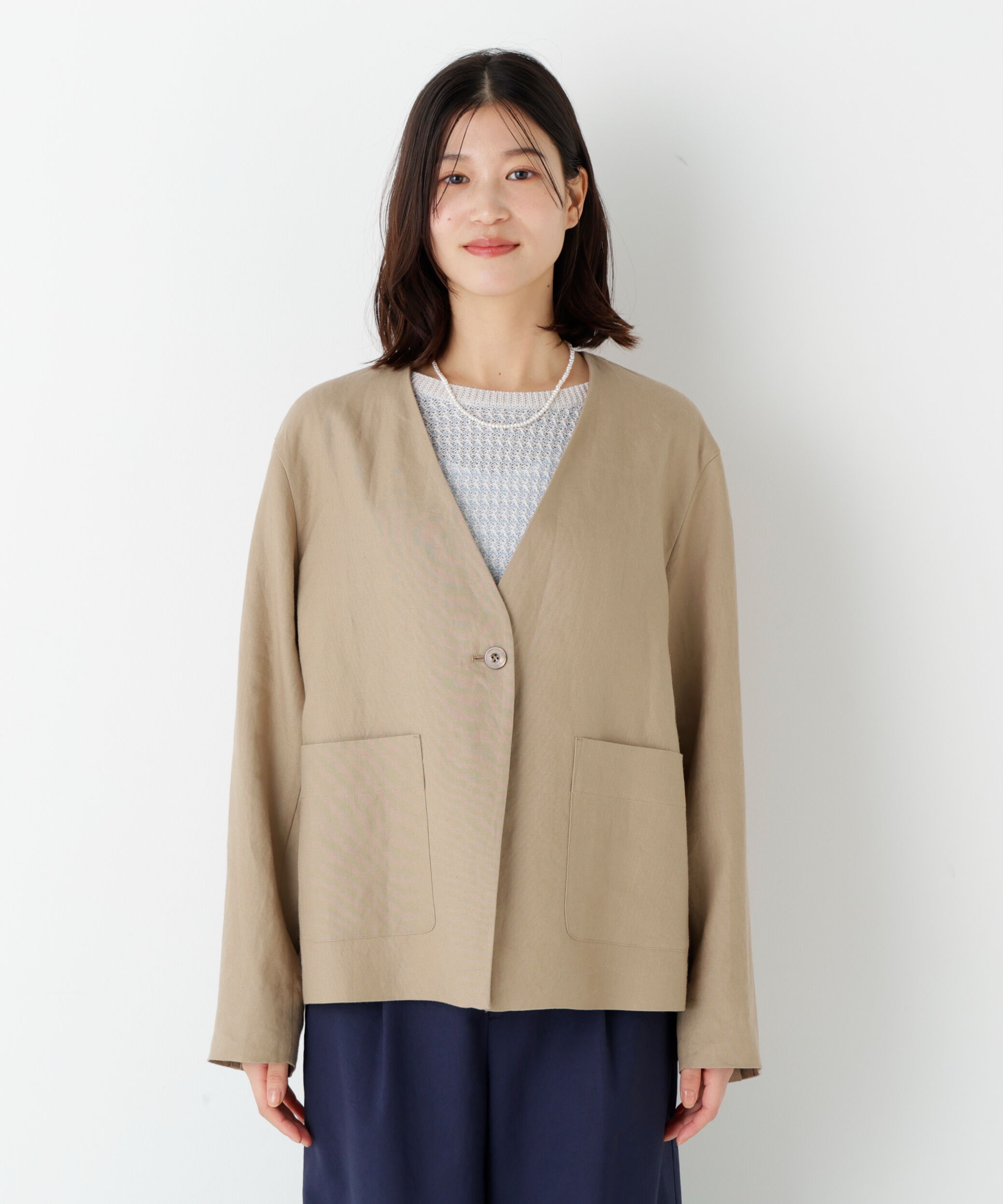  「◆ラミーキャンパスノーカラージャケット」|その他|