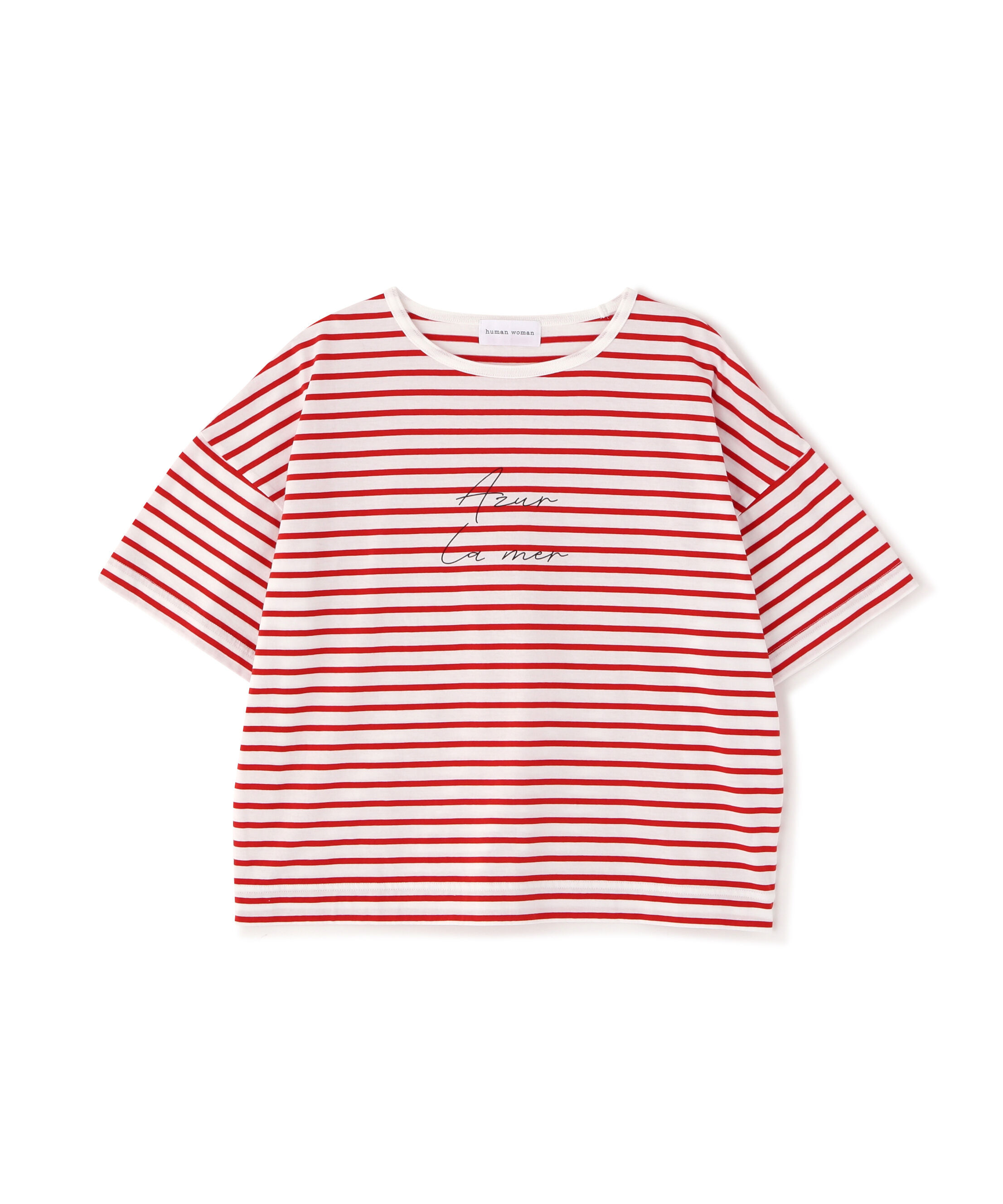 「ａｚｕｒｅｌａ　ｍｅｒ　ボーダーロゴＴシャツ」|Tシャツ・カットソー|