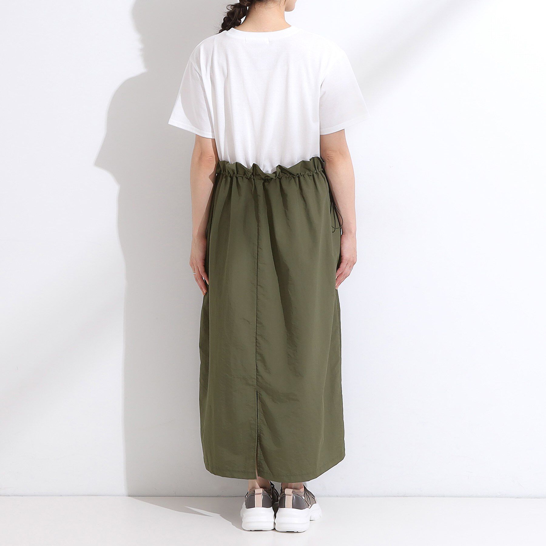 SHOO･LA･RUE「【S-LL】シルエットが変えられる ドッキングワンピース」|ワンピース|