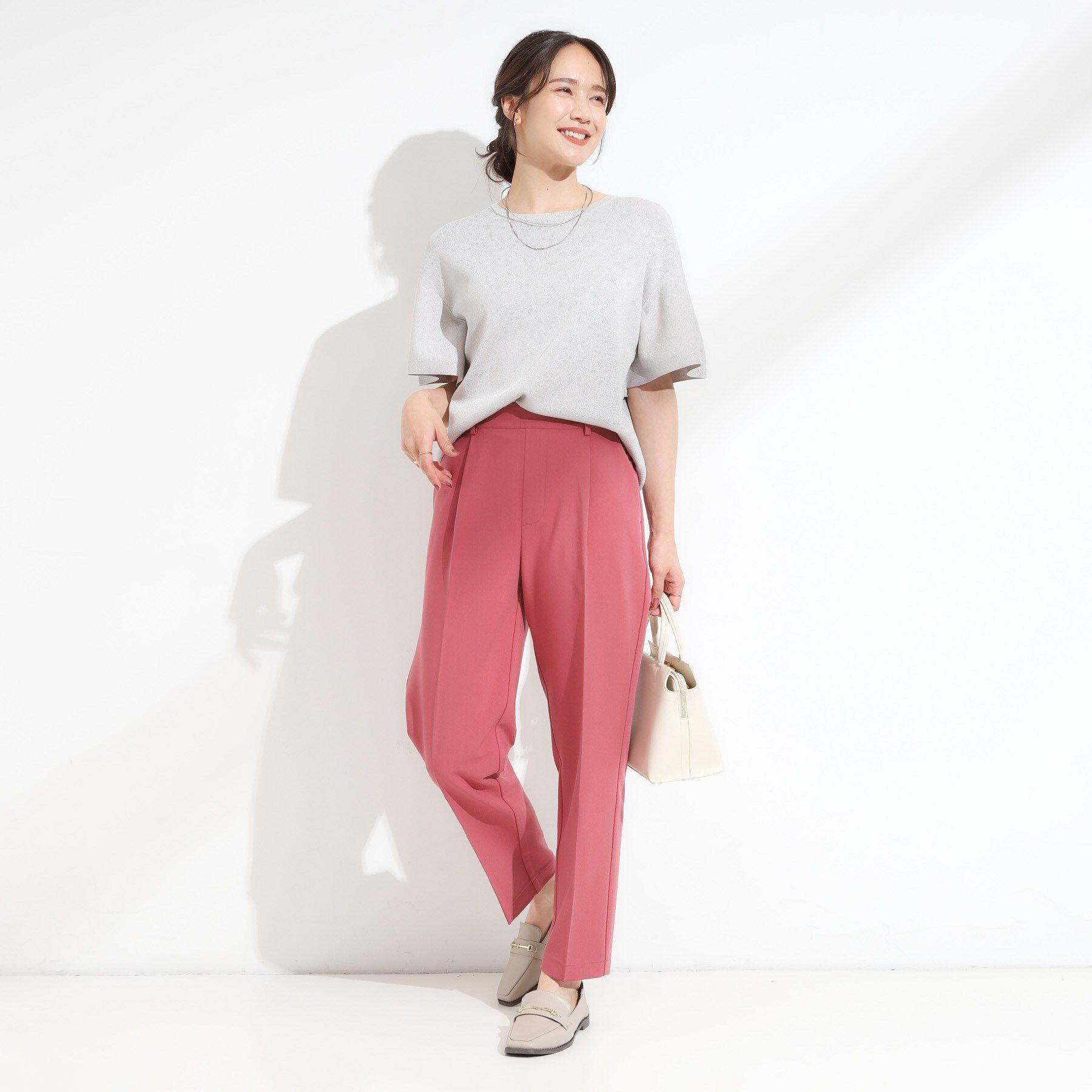 SHOO･LA･RUE「【高レビュー/SS-LL/美脚シルエット】すっきりきれい見え テーパードパンツ」|その他|