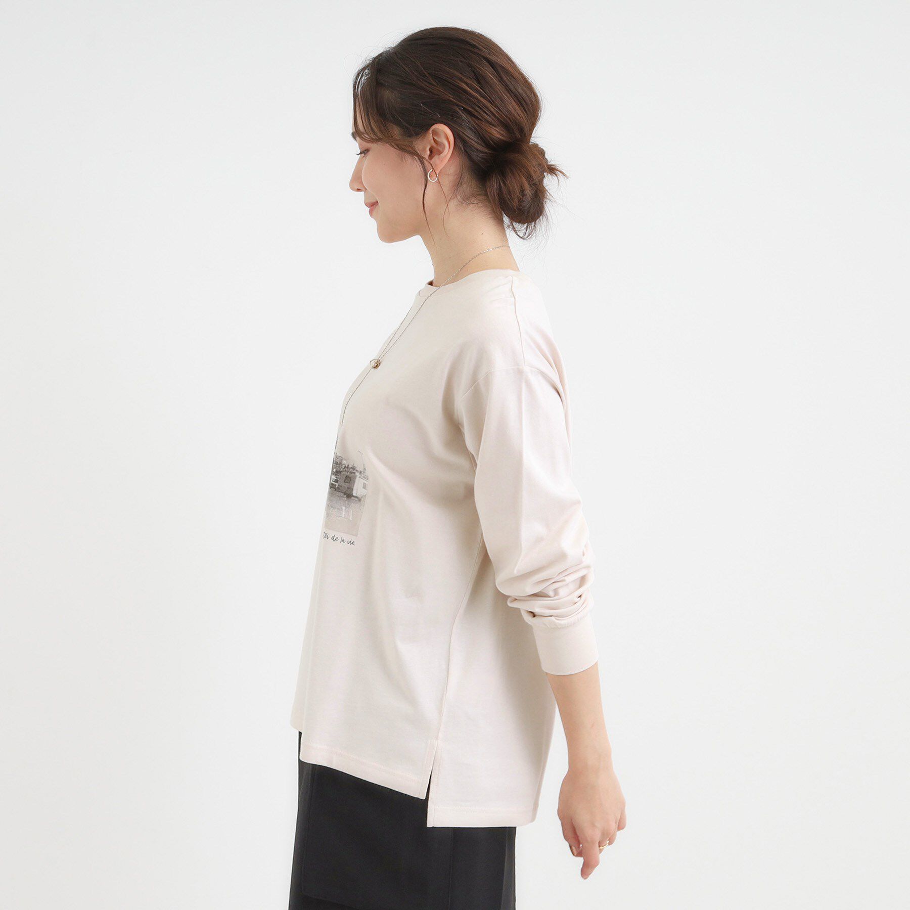SHOO･LA･RUE「グラフィックアソート ベーシックロンT」|Tシャツ・カットソー|