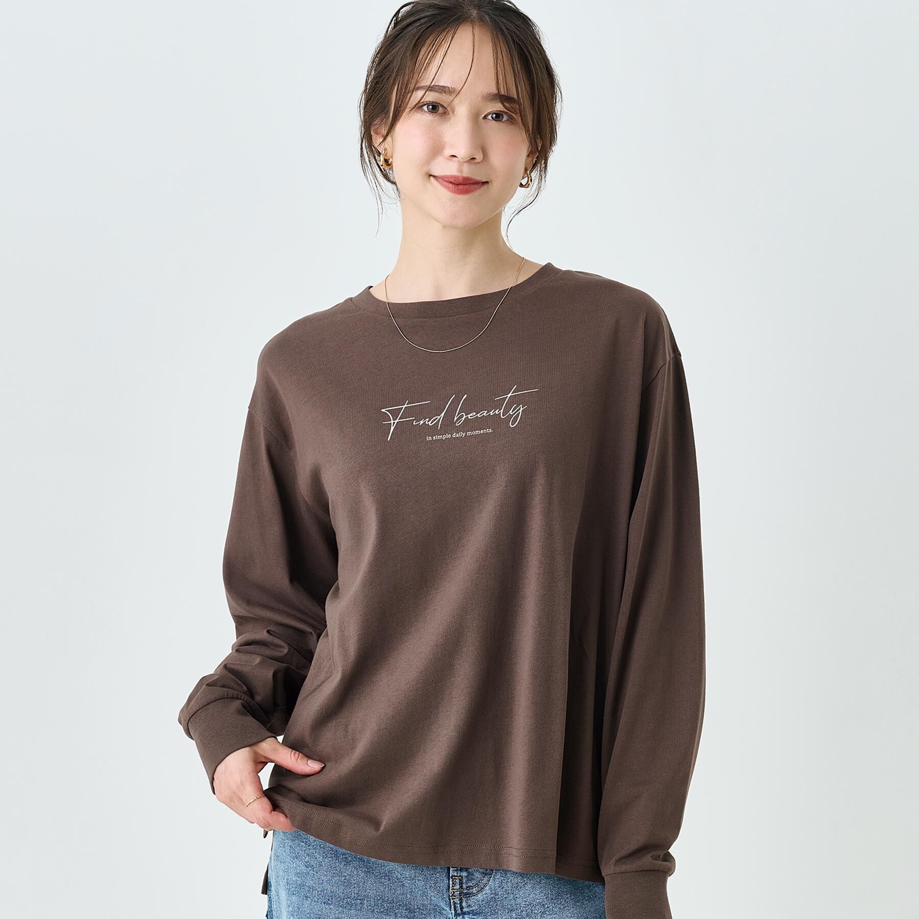 SHOO･LA･RUE「【高レビュー/S-LL】デイリー使いに 選べる6柄プリントロンT」|Tシャツ・カットソー|