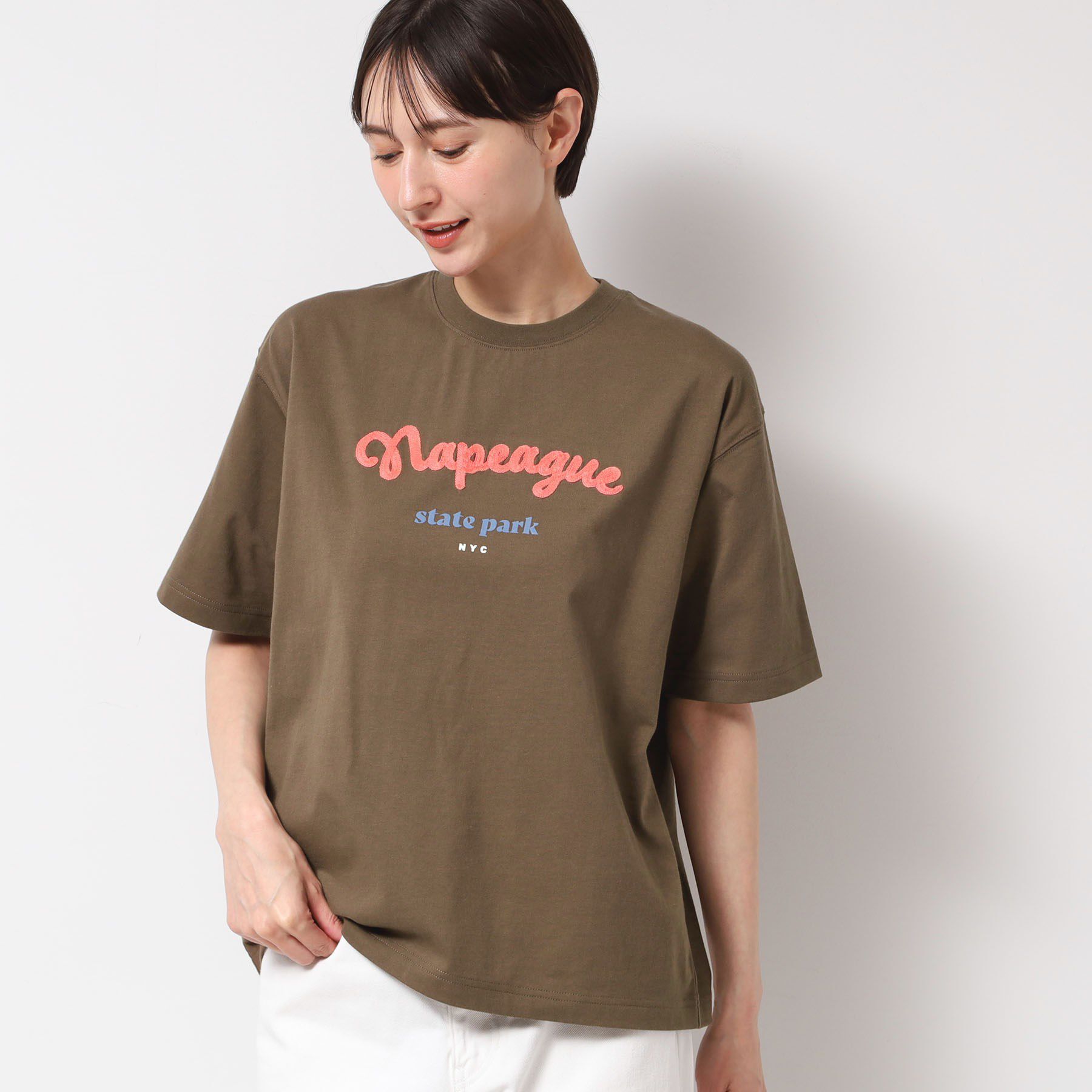 Dessin「【洗える】オーガニックコットンロゴTシャツ」|Tシャツ・カットソー|