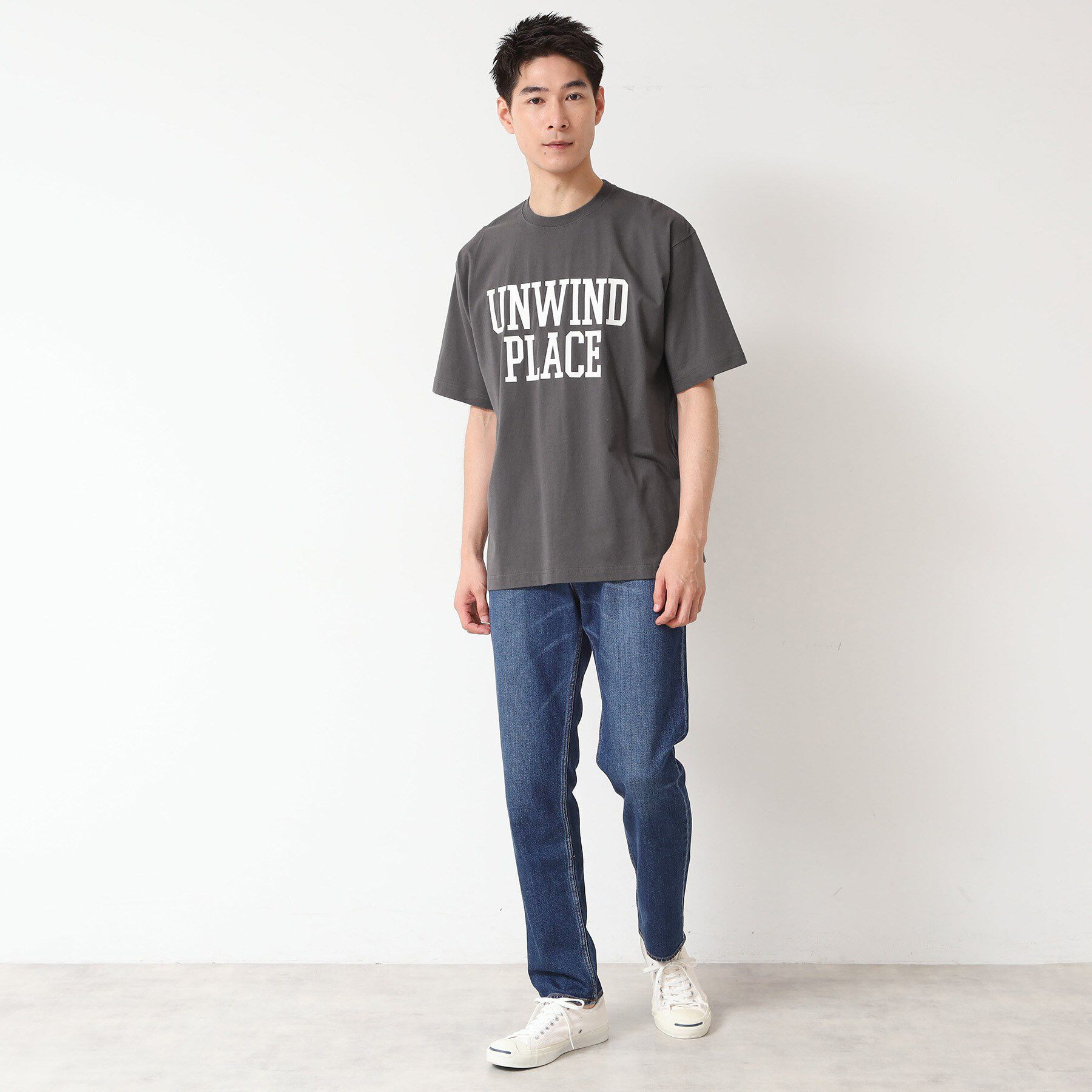 Dessin「【洗える】オーガニックコットン ロゴプリントTシャツ」|Tシャツ・カットソー|