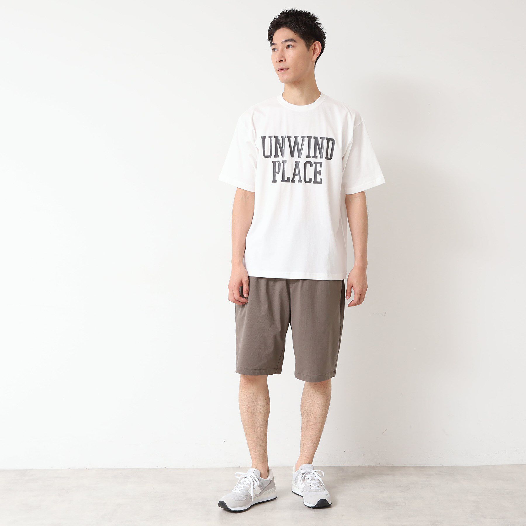 Dessin「【洗える】オーガニックコットン ロゴプリントTシャツ」|Tシャツ・カットソー|