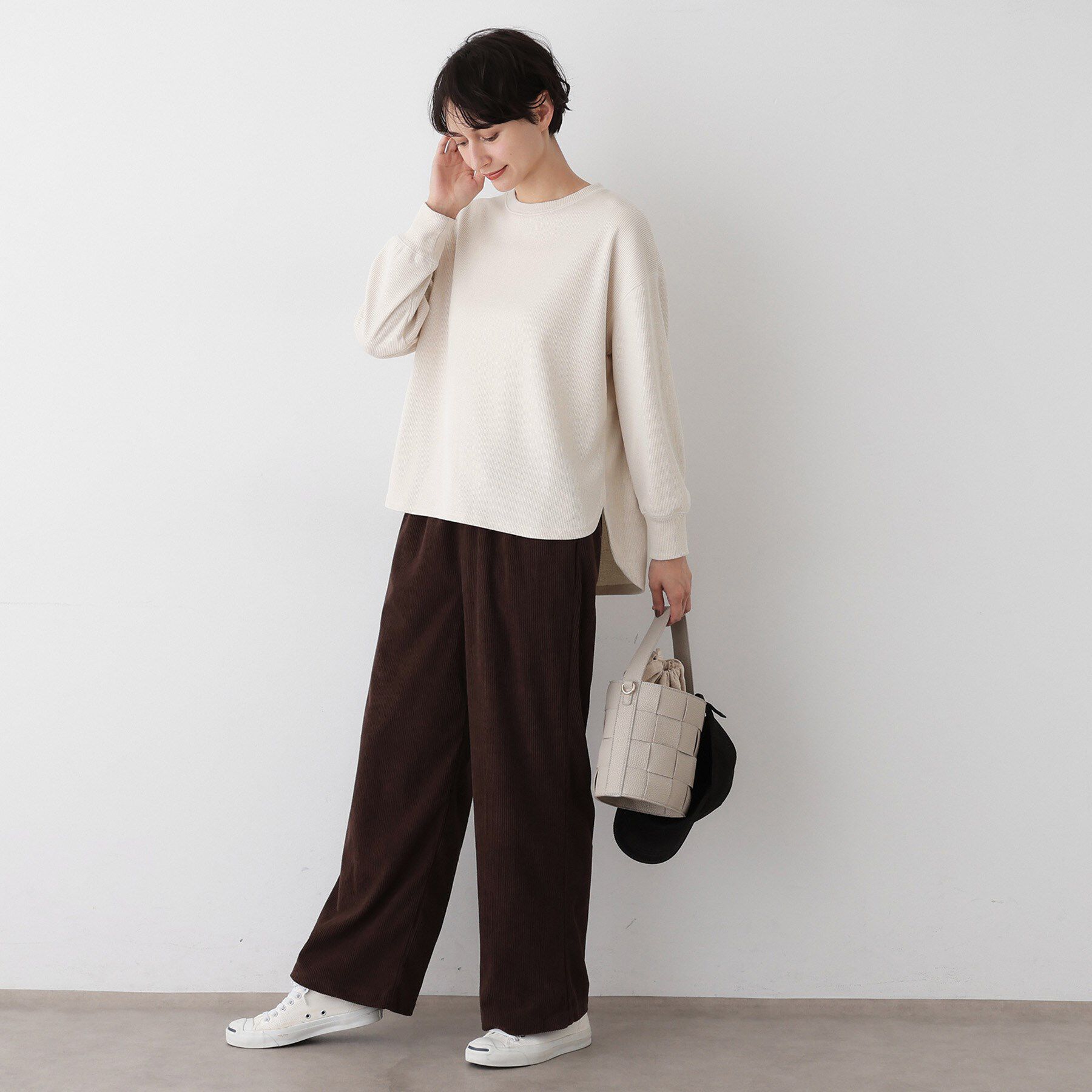 Dessin「【洗える】ベロアサーマルカットソー」|Tシャツ・カットソー|