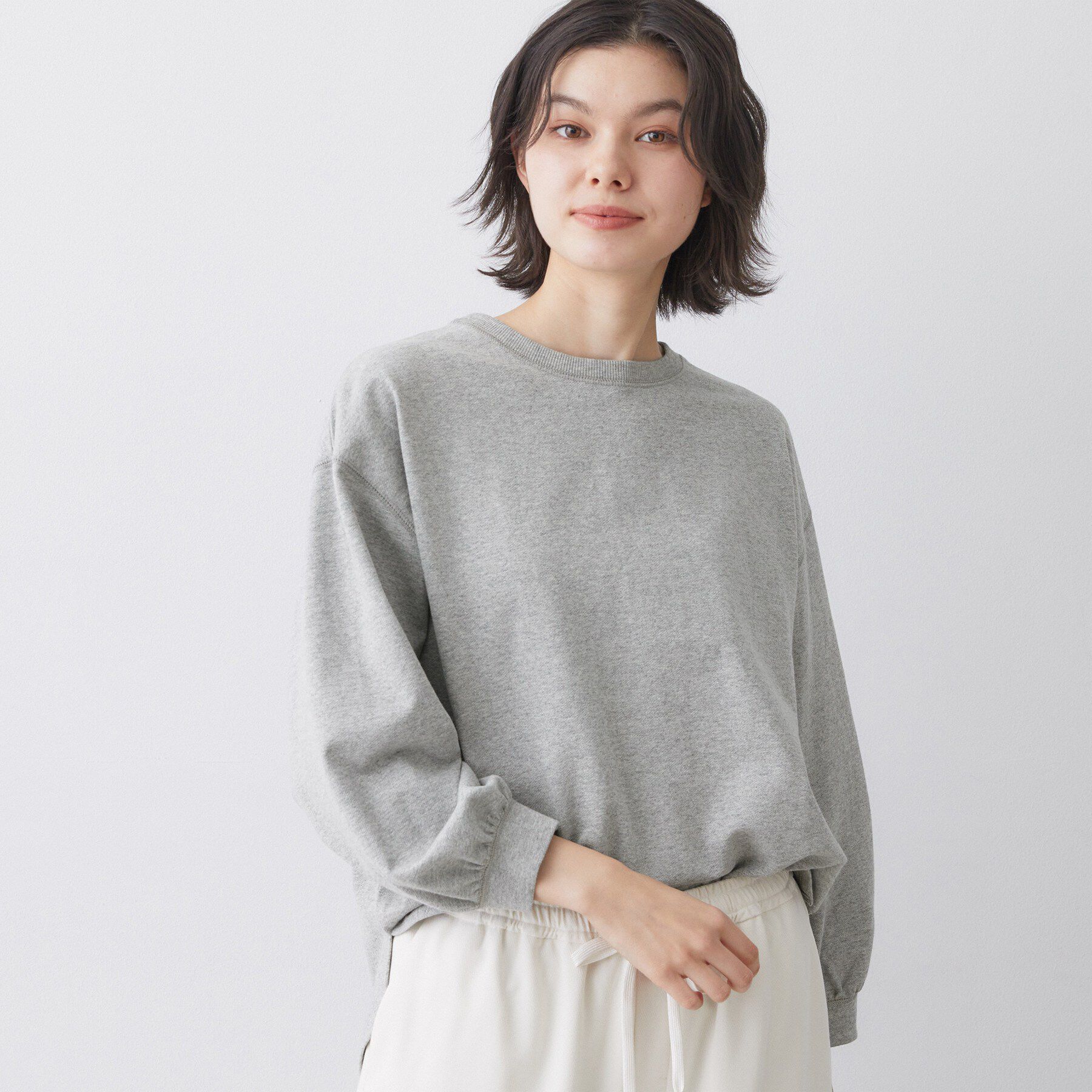 Dessin「【360度可愛い・洗える】バックヘンリーカットソー」|Tシャツ・カットソー|