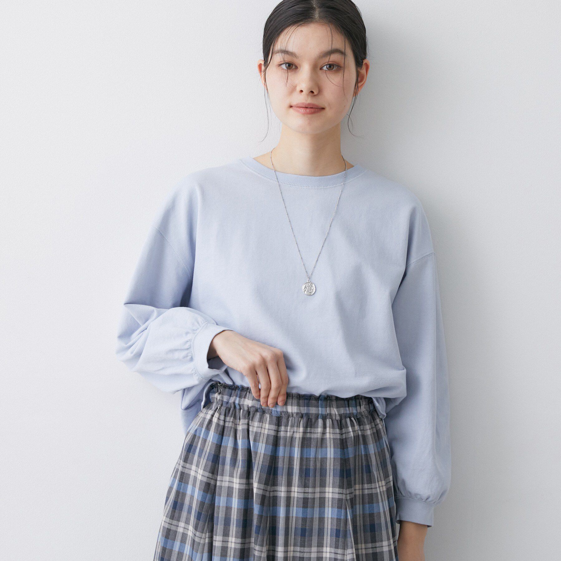 Dessin「【360度可愛い・洗える】バックヘンリーカットソー」|Tシャツ・カットソー|