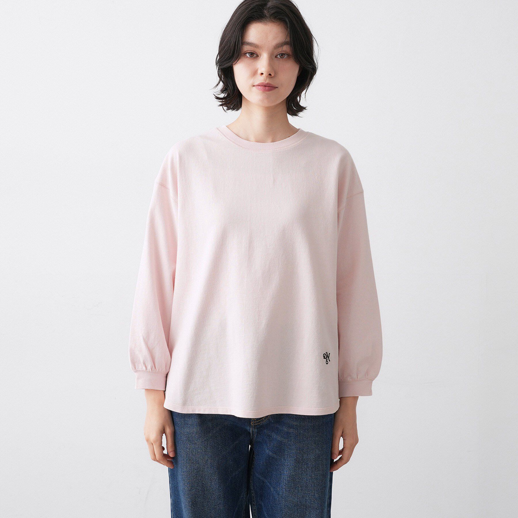 Dessin「【360度可愛い・洗える】バックヘンリーカットソー」|Tシャツ・カットソー|