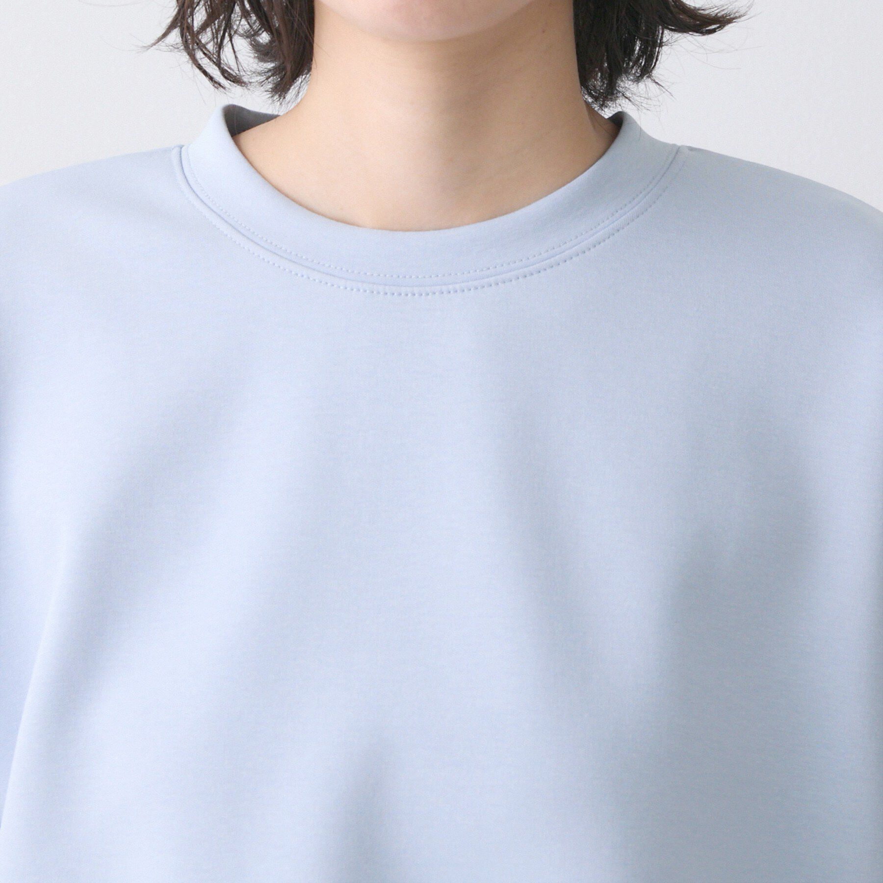 Dessin「【洗える】8分袖ボンディングカットソー」|Tシャツ・カットソー|
