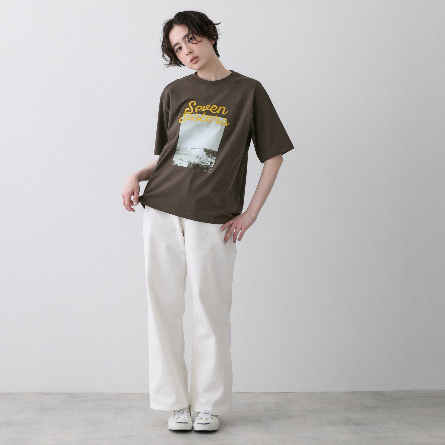 Dessin「【ユニセックス/洗える】オーガニックロゴTシャツ」|Tシャツ・カットソー|