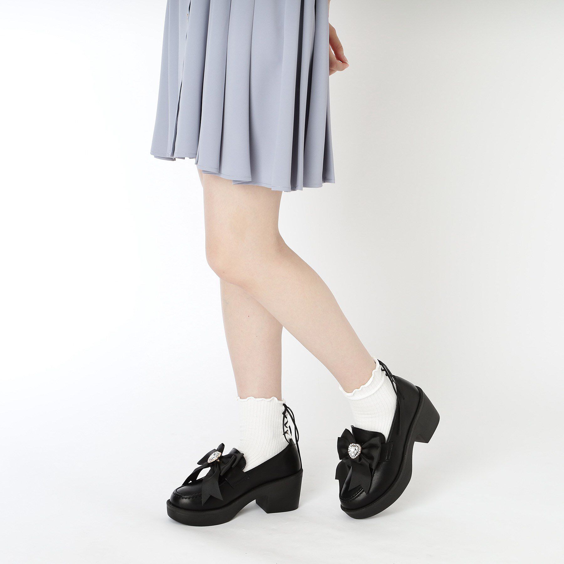 csT&P「2WAYガーリーリボンボリュームローファー」|パンプス|