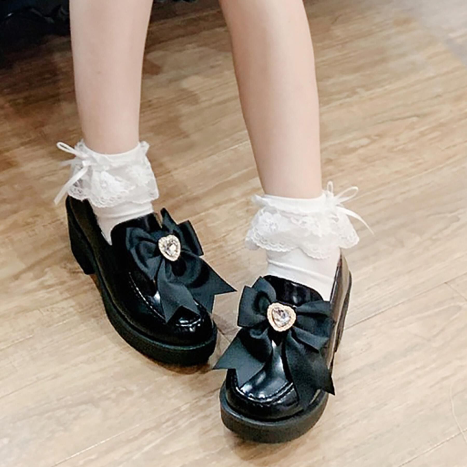 csT&P「2WAYガーリーリボンボリュームローファー」|パンプス|