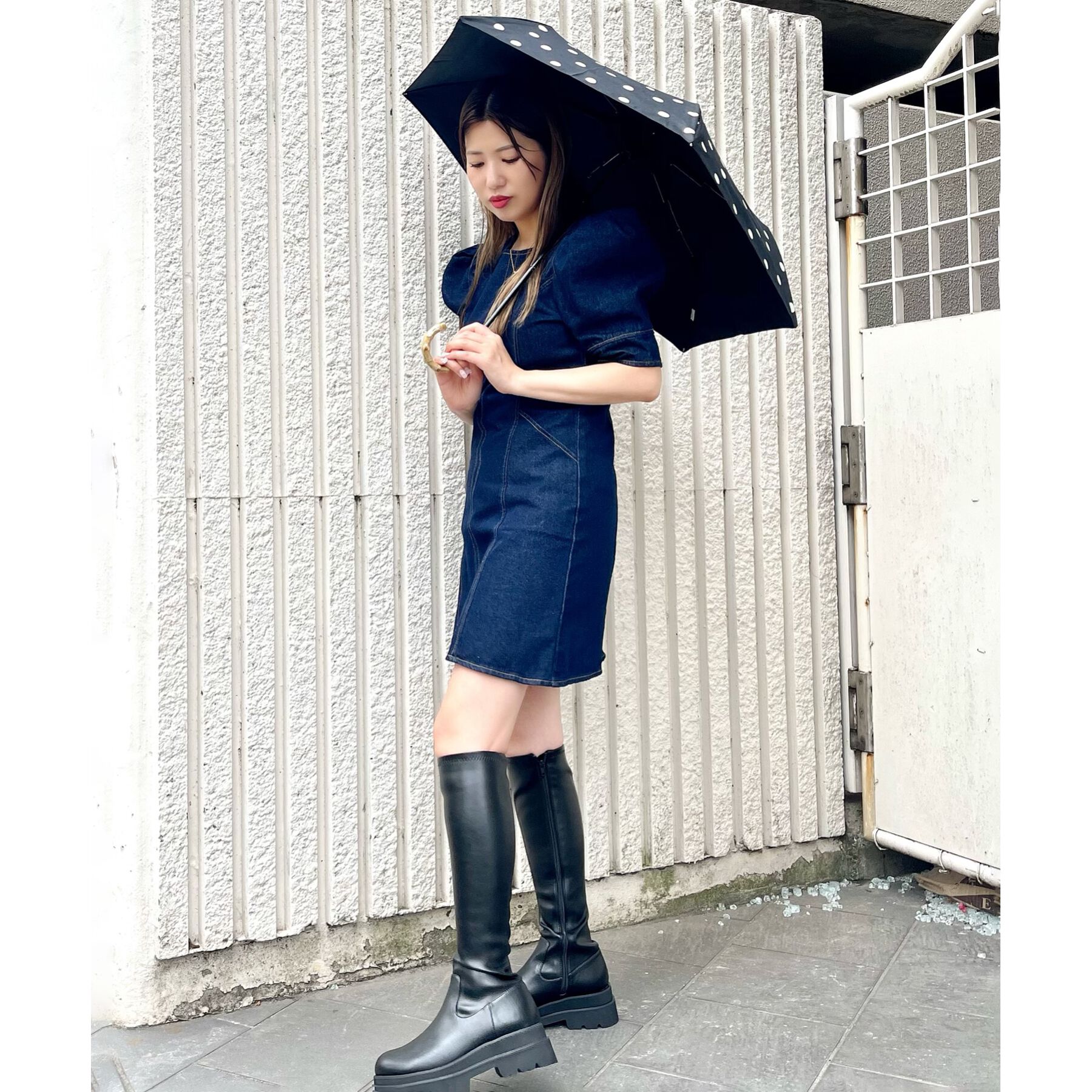 ESPERANZA「【レイン対応】トラックソールロングブーツ」|ショートブーツ|