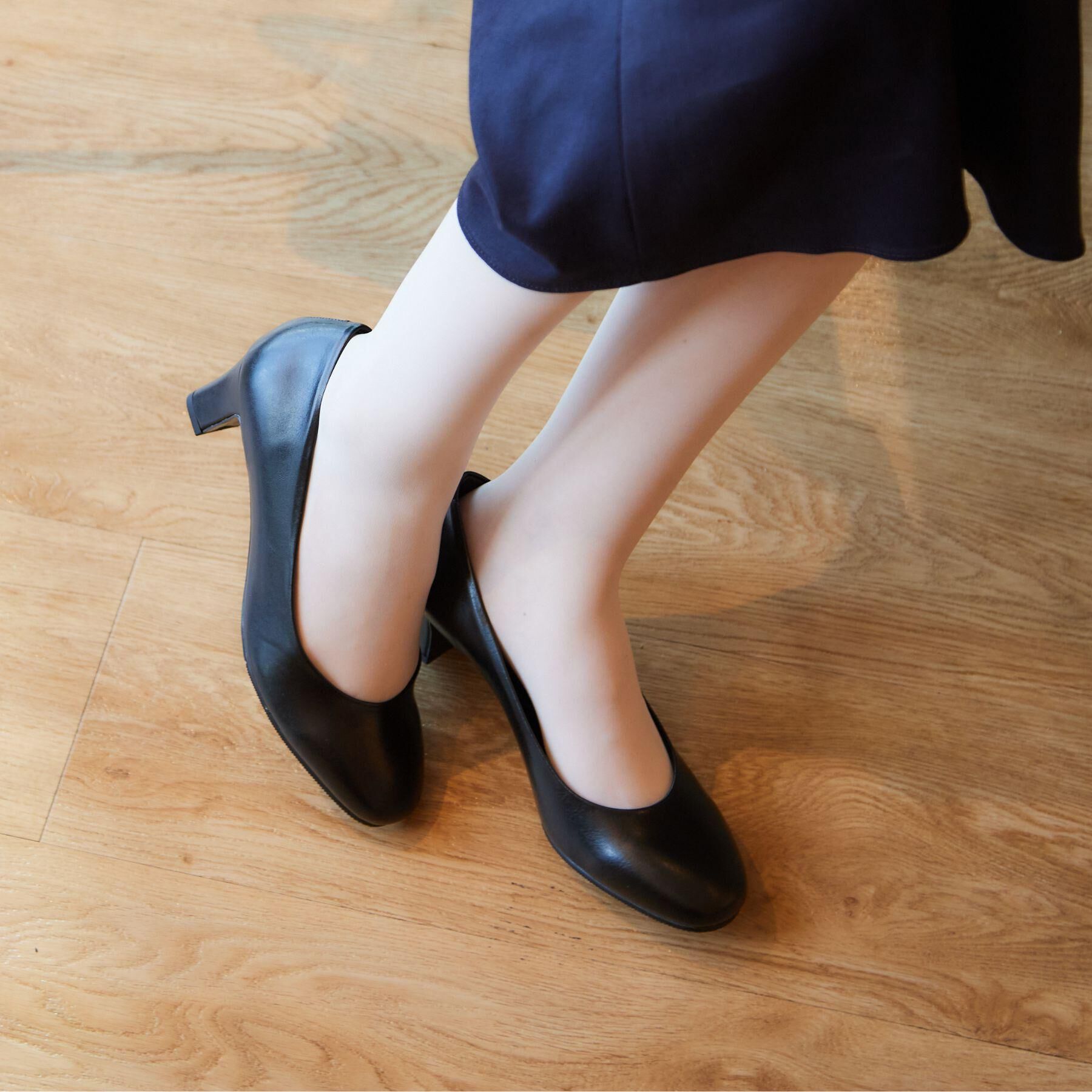 ESPERANZA「【レイン対応/12時間パンプス】約5.0cm　歩きやすくて疲れにくい」|パンプス|ブラック(019)