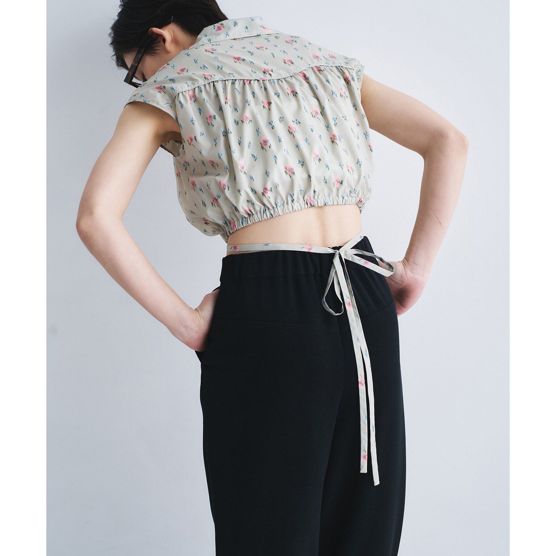 CODE A「flower Vneck pullover」|シャツ・ブラウス|