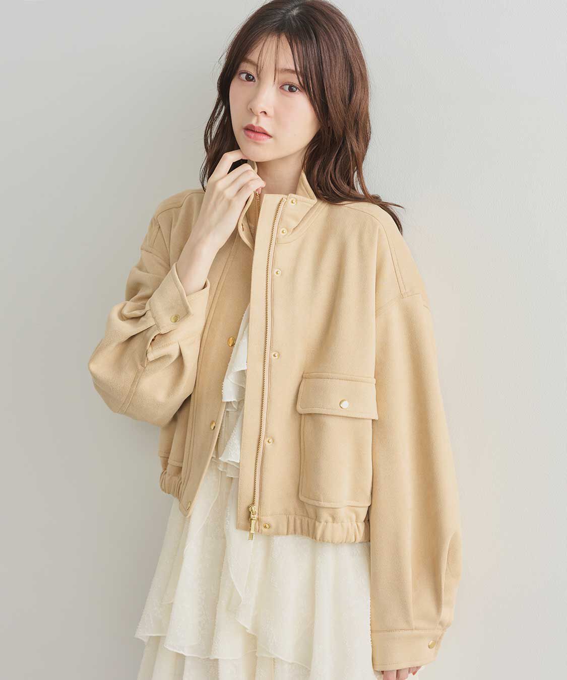 COCO DEAL「スタンドカラーブルゾン」|ブルゾン・スタジャン|
