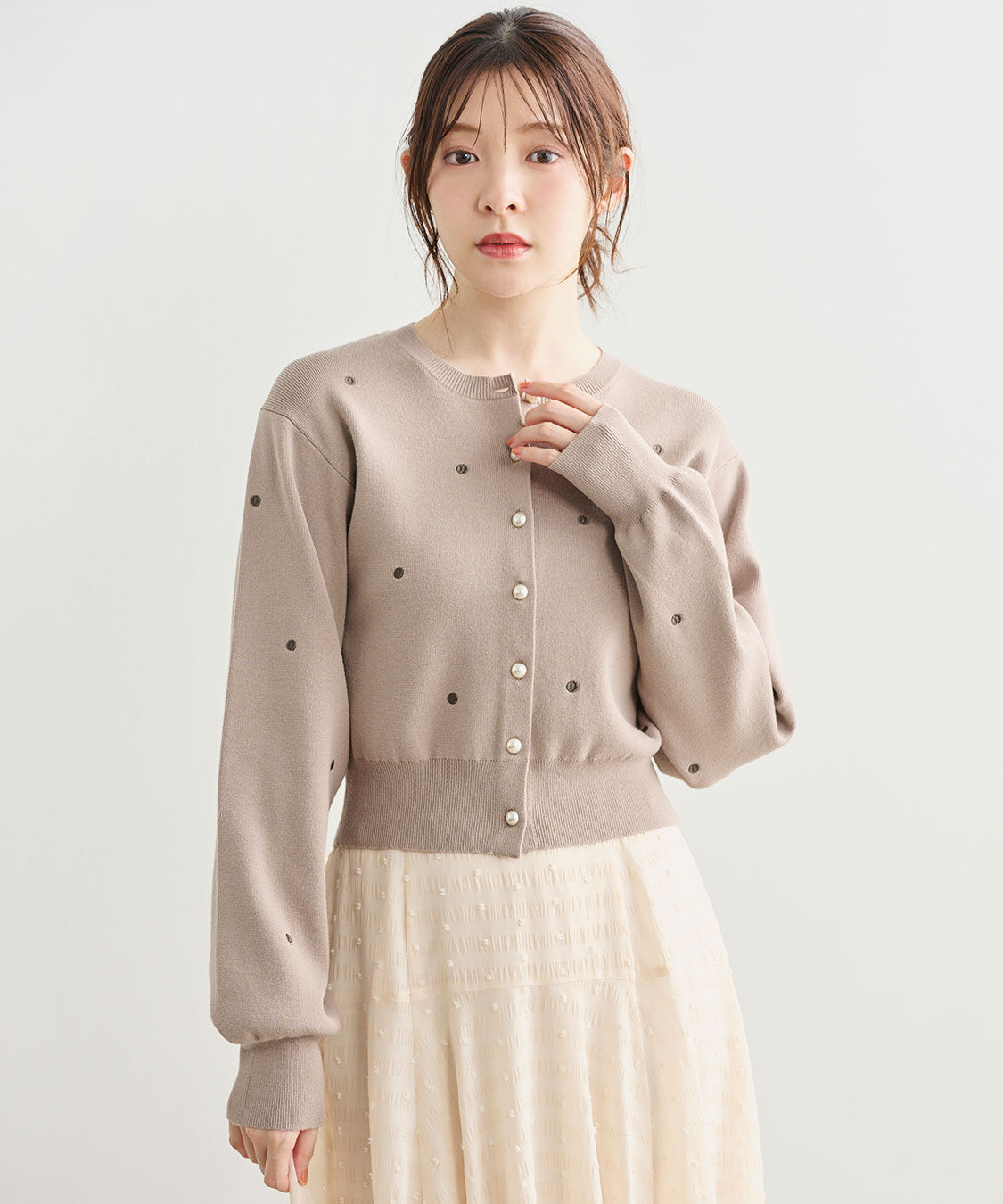 COCO DEAL「ドット刺繍ニットカーディガン」|ニット・セーター|