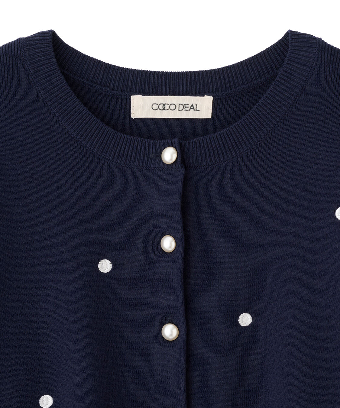 COCO DEAL「ドット刺繍ニットカーディガン」|ニット・セーター|