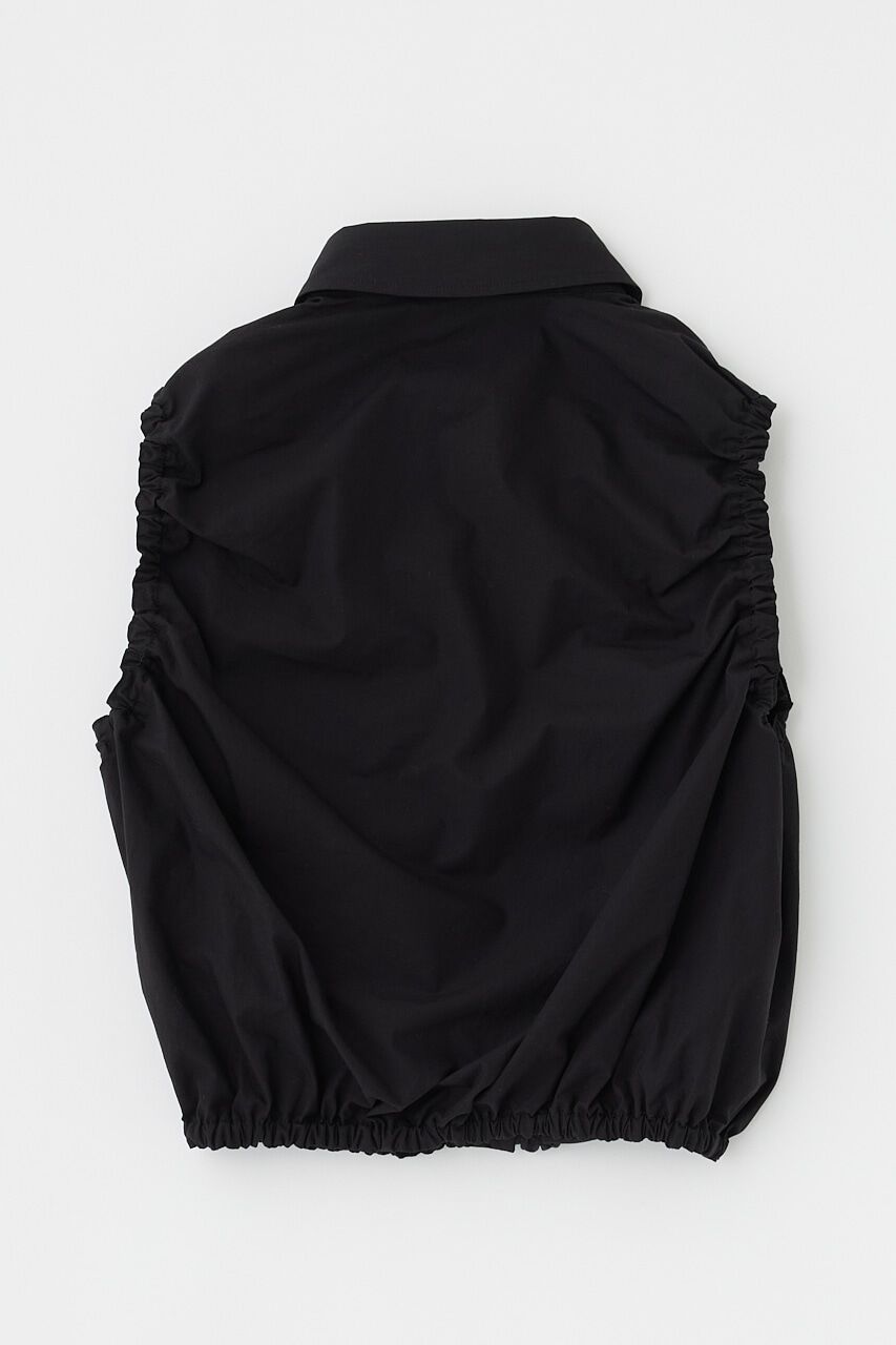 MOUSSY「GATHER SLEEVELESS シャツ」|シャツ・ブラウス|