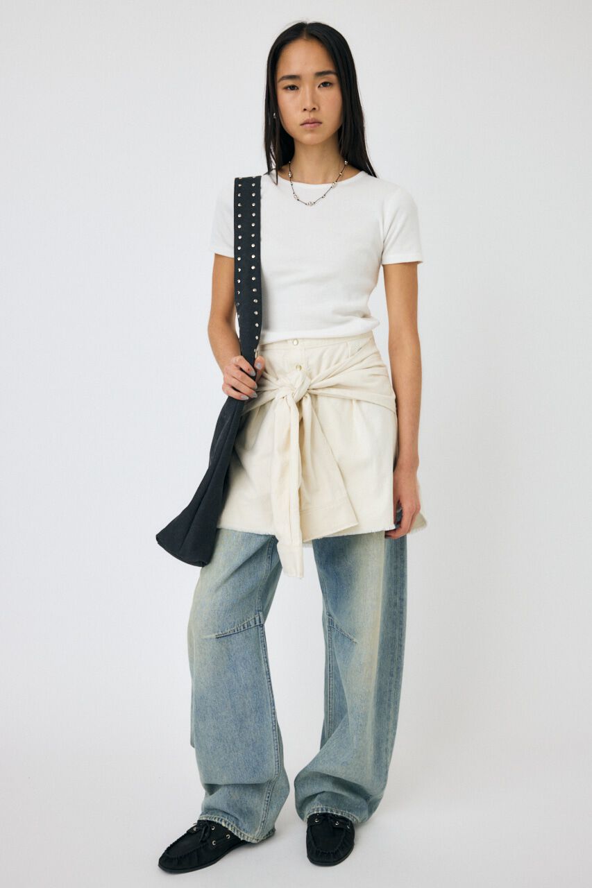 MOUSSY「BLEACH CHECK スカート」|スカート|