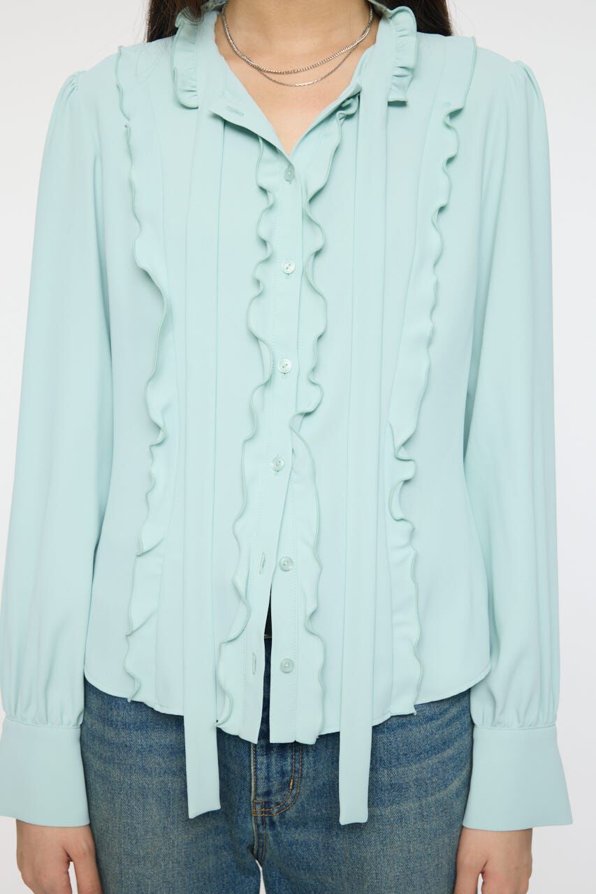 MOUSSY「GEORGETTE RUFFLES ブラウス」|シャツ・ブラウス|