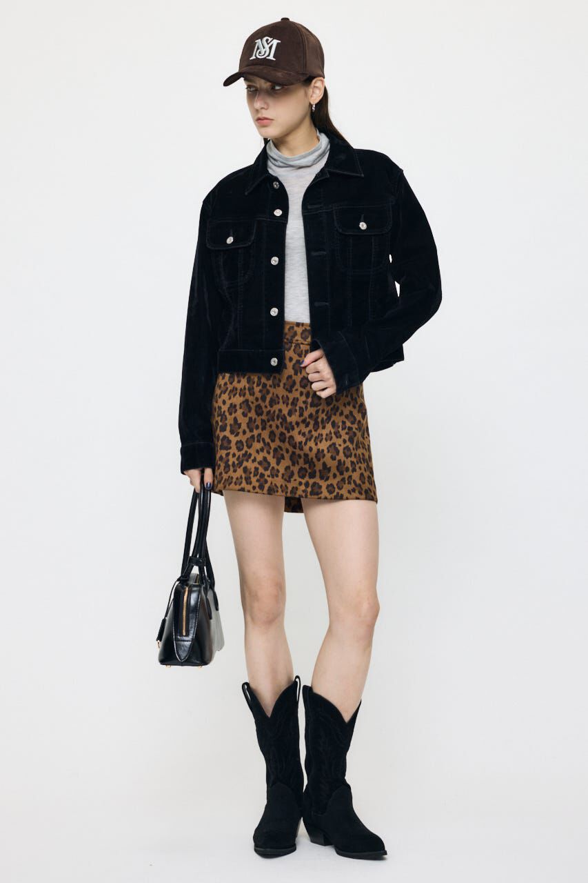 MOUSSY「VELVET SHORT ジャケット」|デニムジャケット|